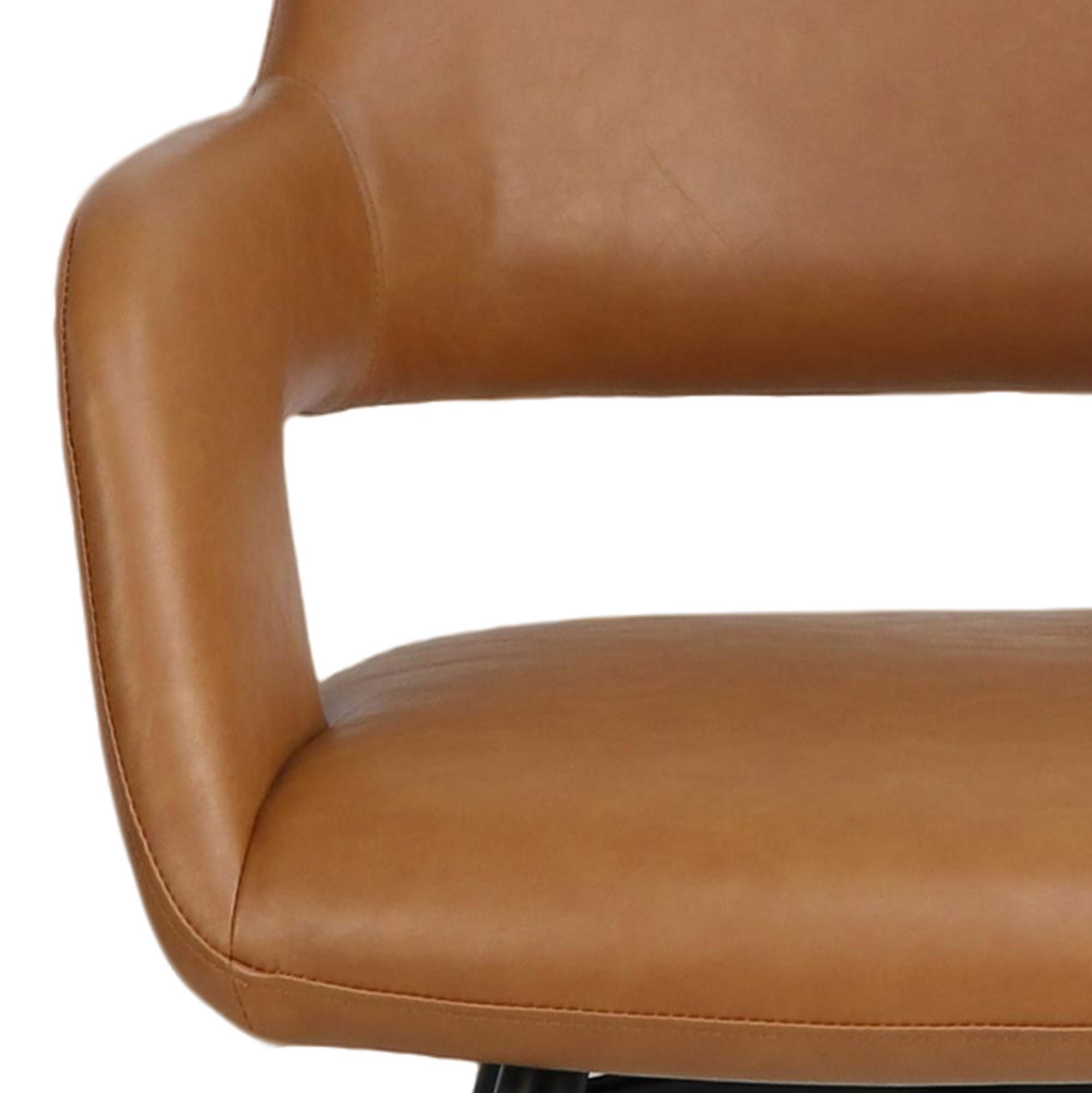Chaise de salle à manger Caspian moderne du milieu du siècle, couleur sable (lot de 2)