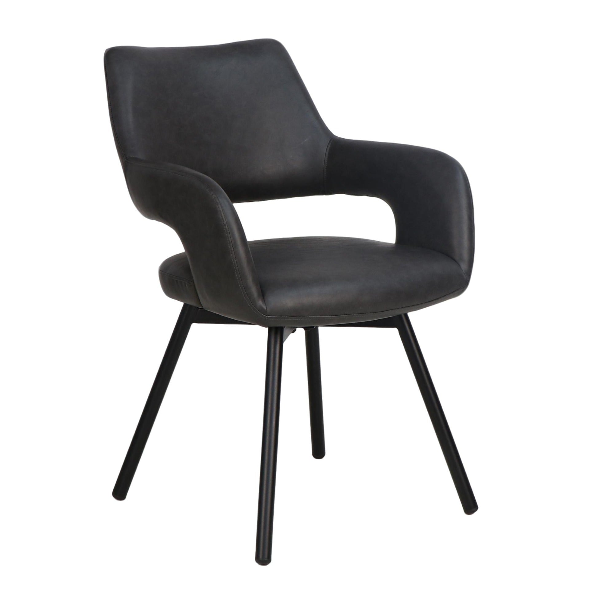 Chaise de salle à manger Caspian moderne du milieu du siècle, couleur sable (lot de 2)