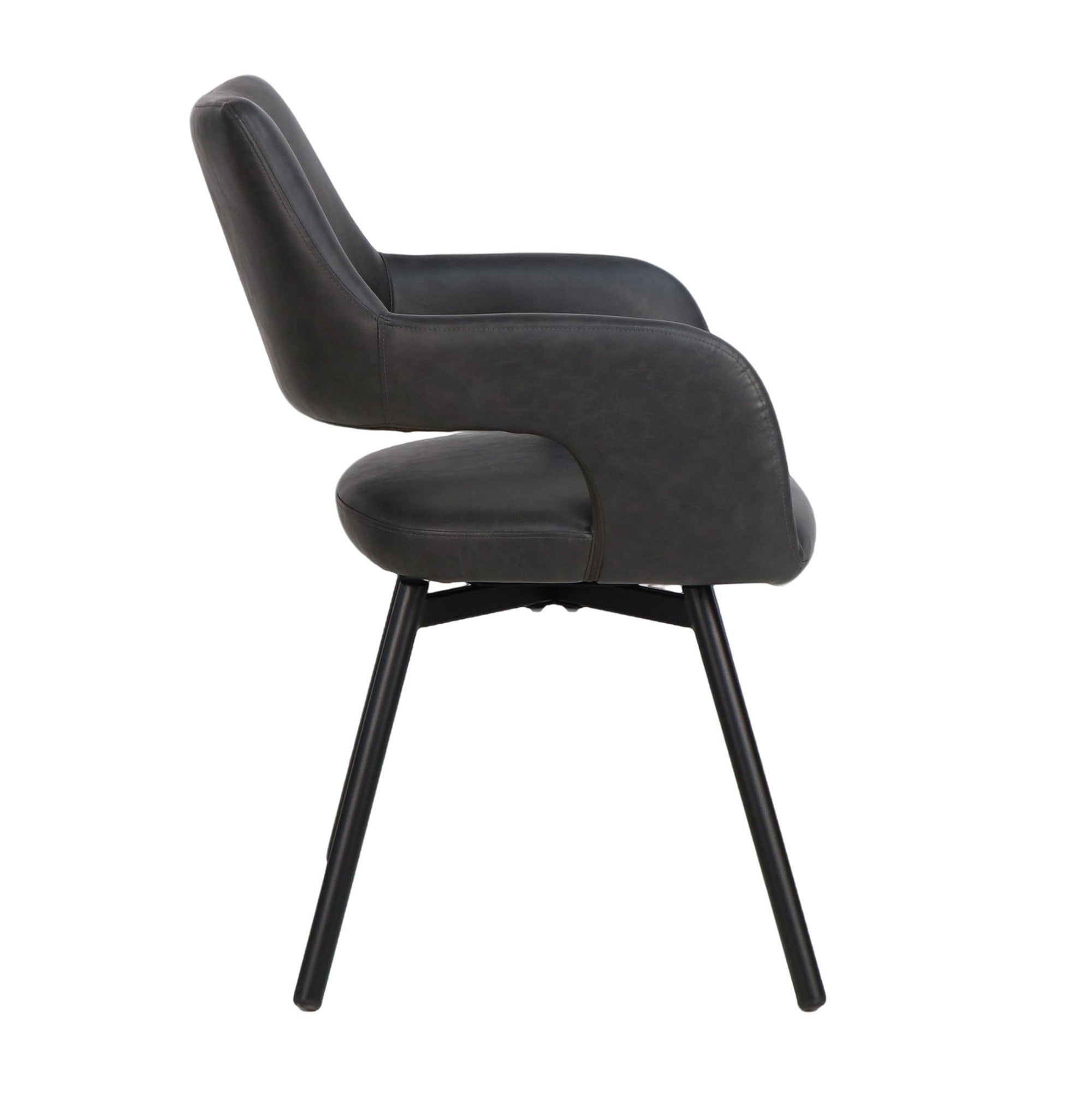 Chaise de salle à manger Caspian moderne du milieu du siècle, couleur sable (lot de 2)
