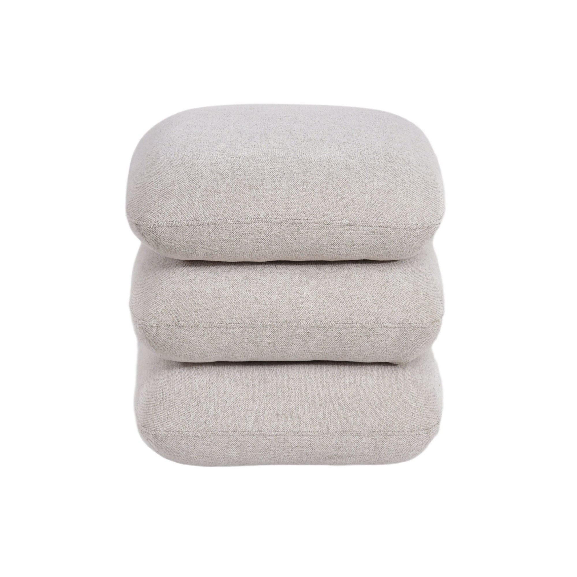 Rylee Square Ottoman in Beige