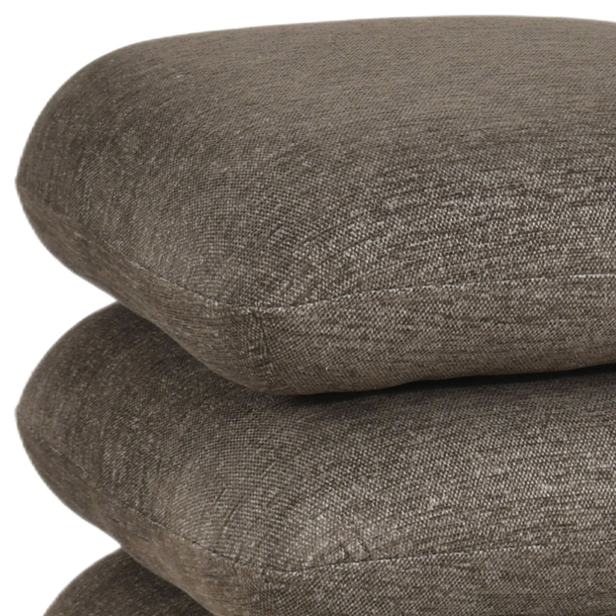 Rylee Square Ottoman in Brown