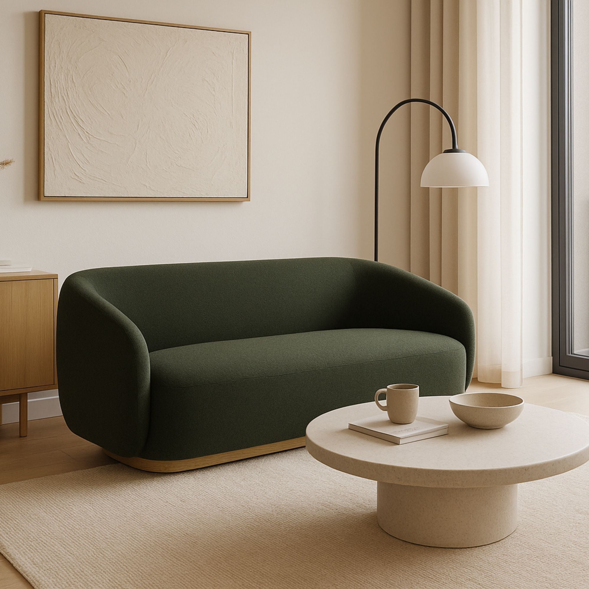Designers Collection Azores Delicacy Sofa in Green | CastleUp Experience Centre Online Furniture