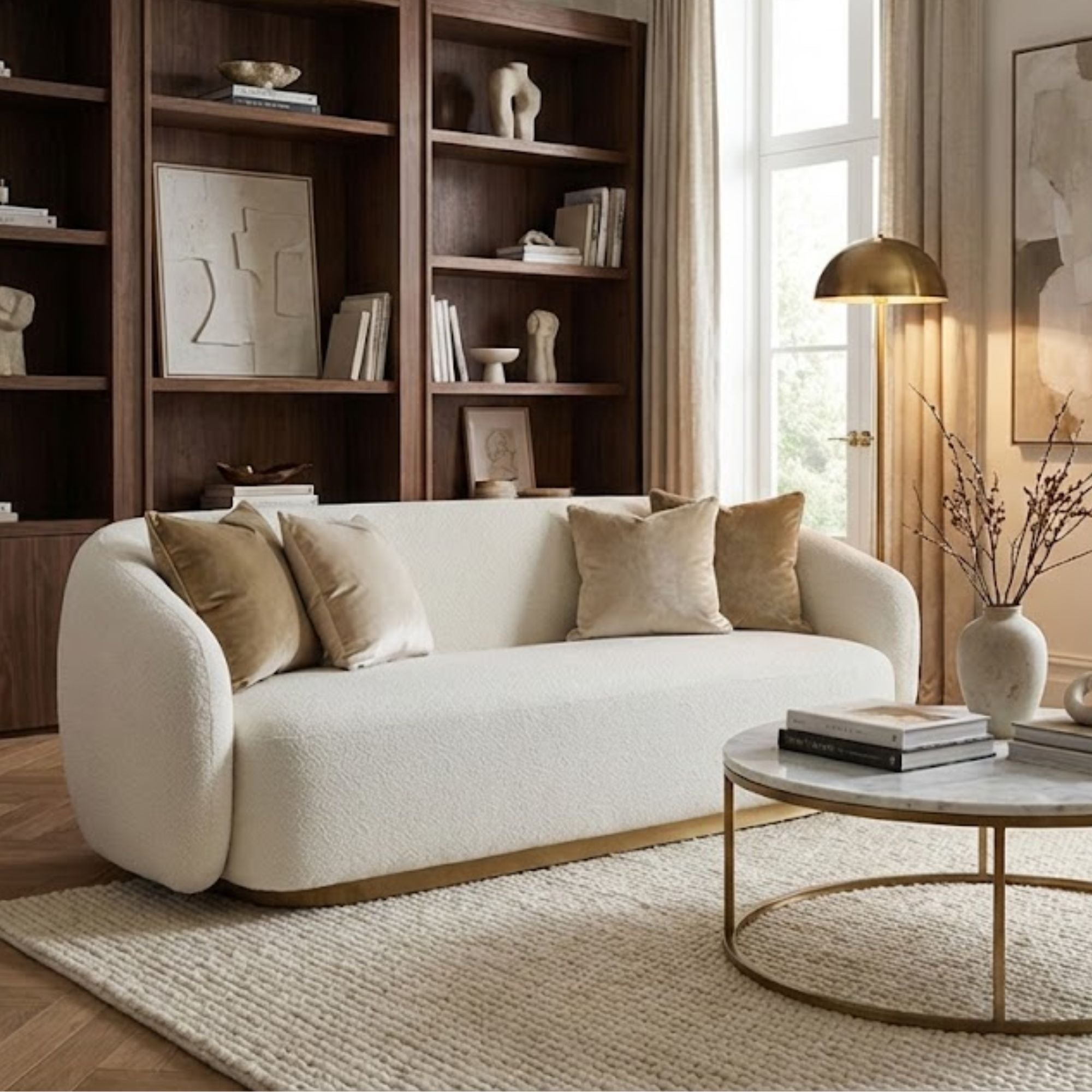 Designers Collection Azores Delicacy Sofa in Cream | CastleUp Experience Centre Online Furniture