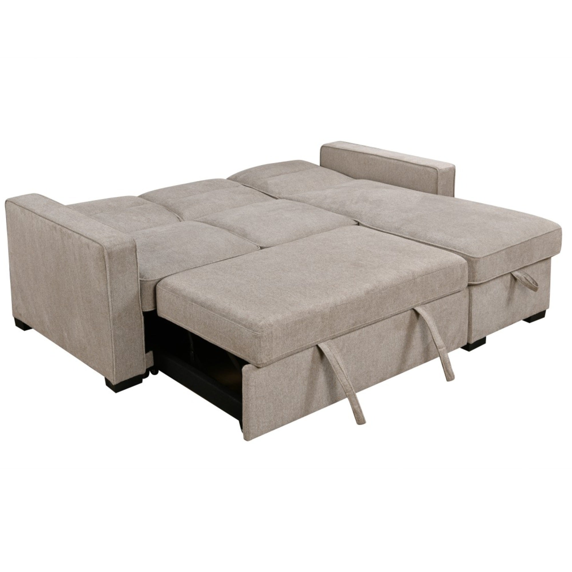 Reversible Chaise Sectional Sleeper with Storage