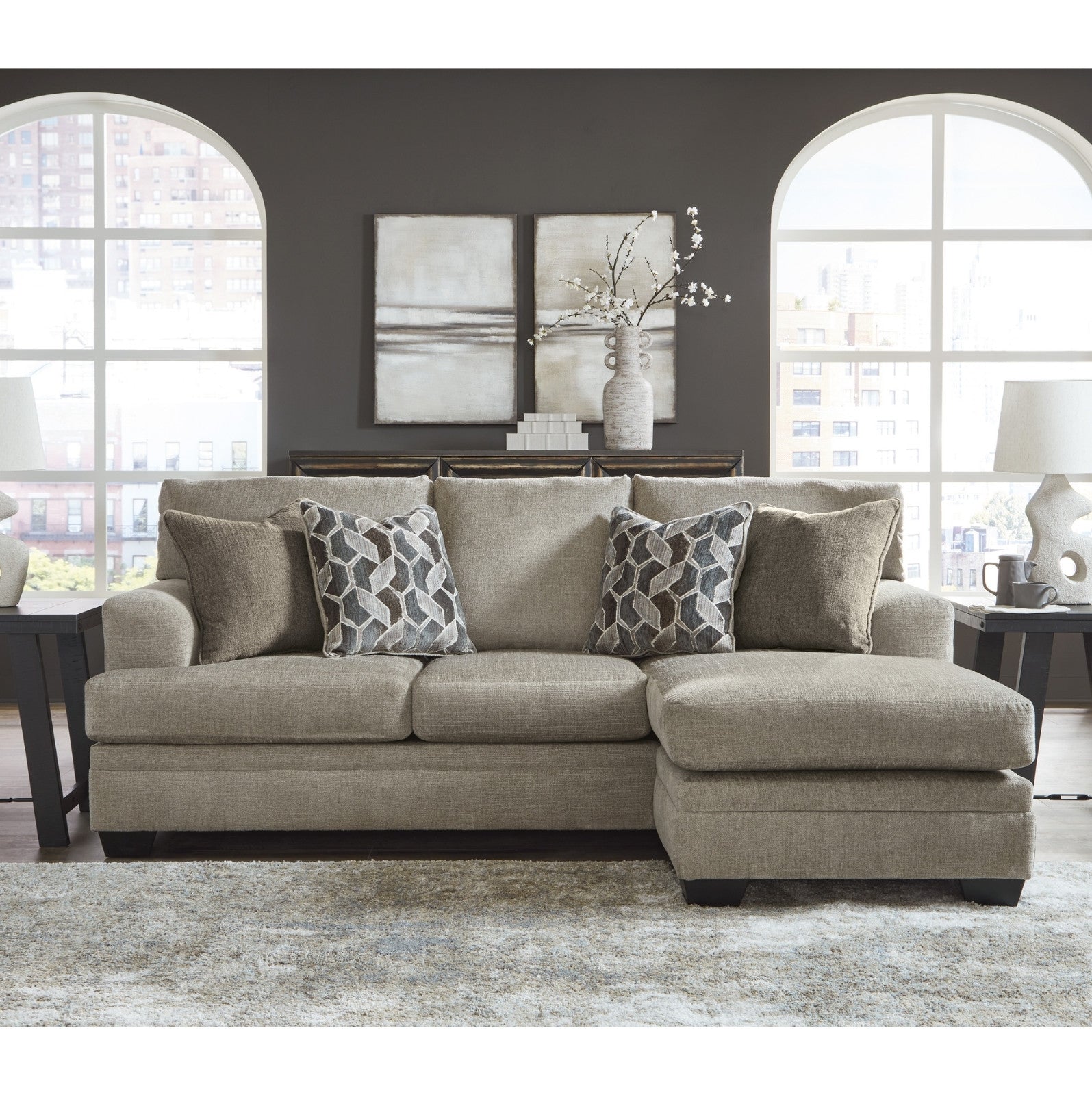 Stonemeade Reversible Sofa Chaise Taupe
