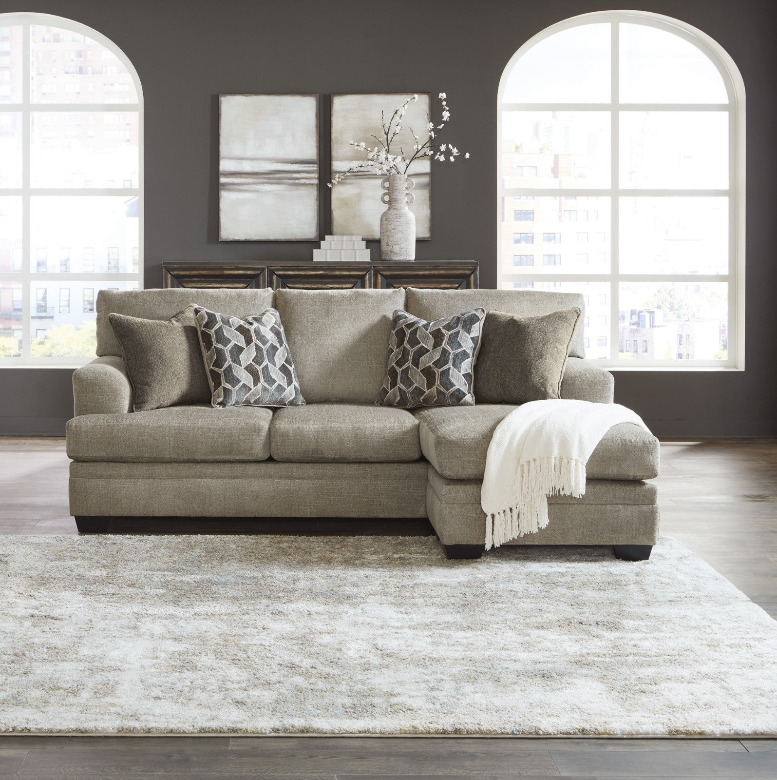 Stonemeade Reversible Sofa Chaise Taupe