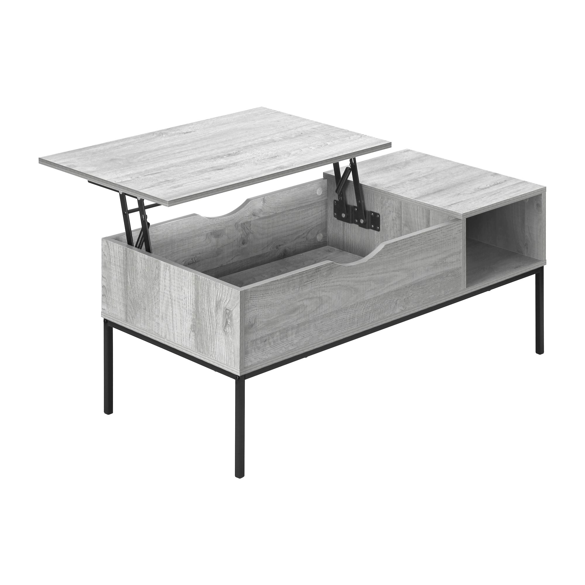 Grey Sable coffee table by Monarch Specialties featuring a modern design with a smooth surface and sturdy legs.
