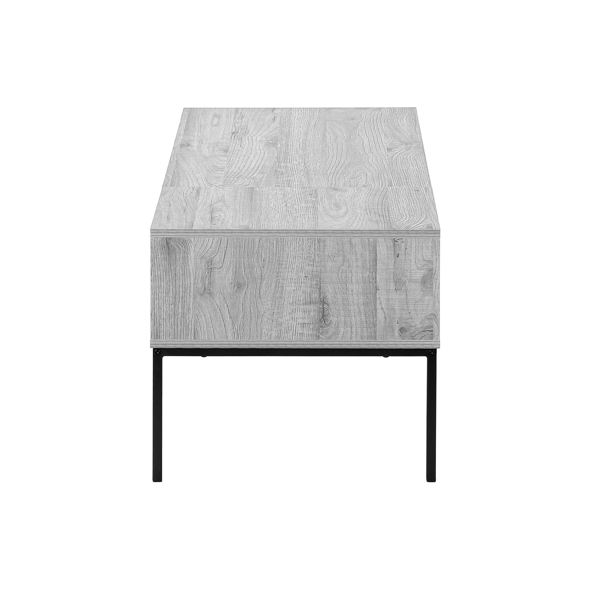 Grey Sable coffee table by Monarch Specialties with sleek modern design, featuring a smooth tabletop and sturdy legs.
