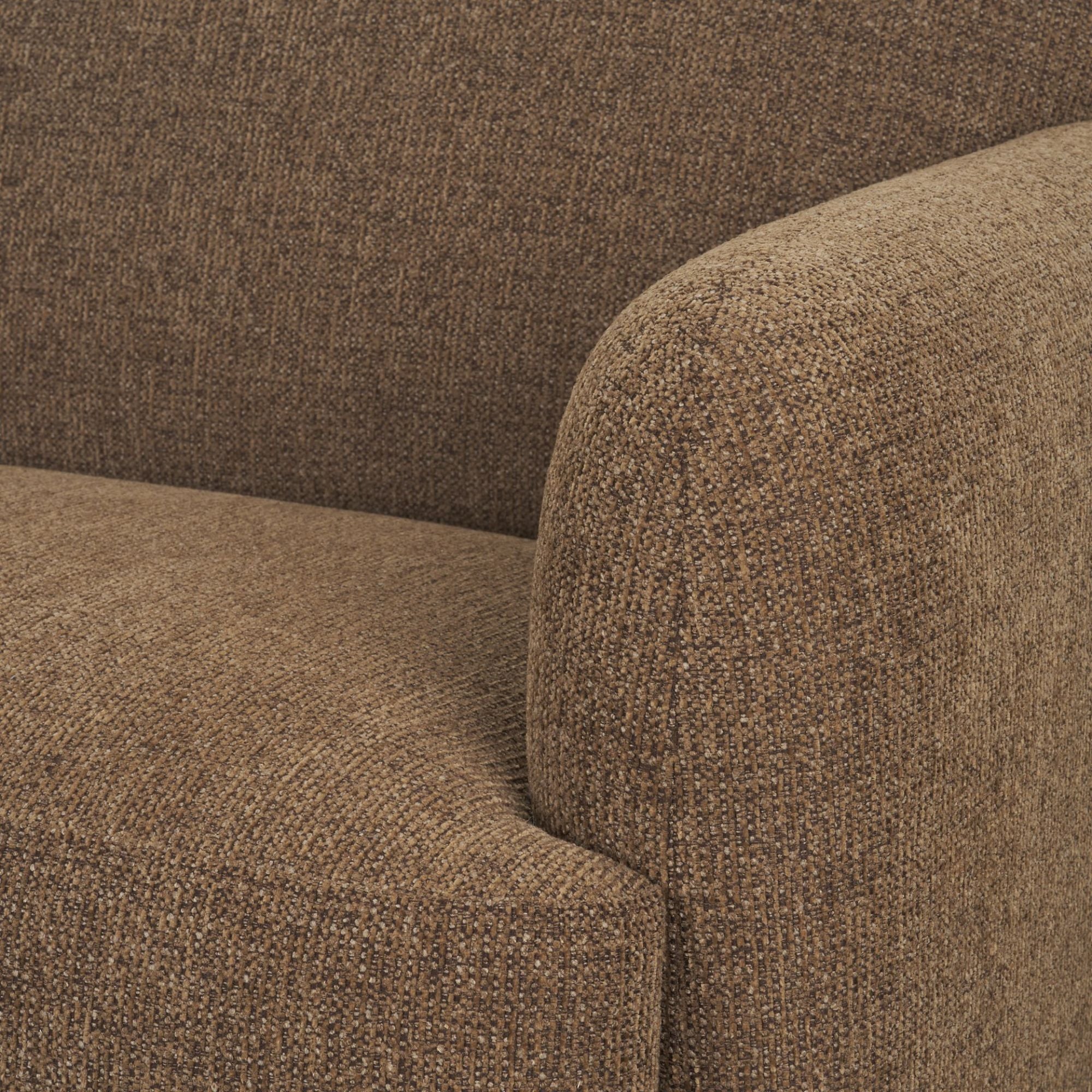Chaise de salle à manger Mercana Direttore en suède marron/gris