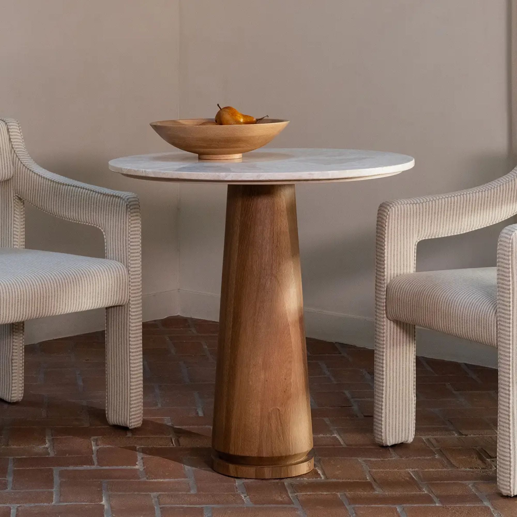 Moe's Home Sage Cafe Collection Table Cosmos Beige Marble | CastleUp Experience Centre Online Furniture