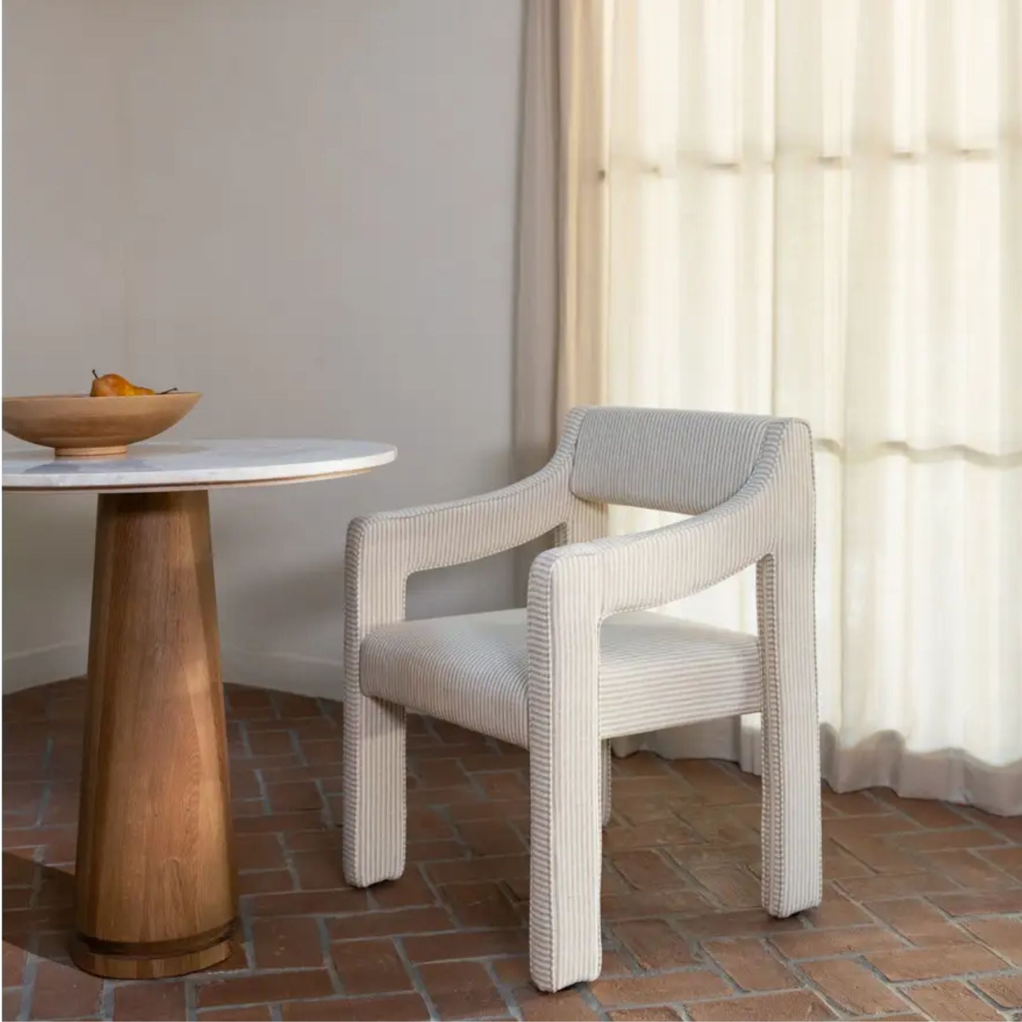Moe's Home Sage Cafe Collection Table Cosmos Beige Marble | CastleUp Experience Centre Online Furniture