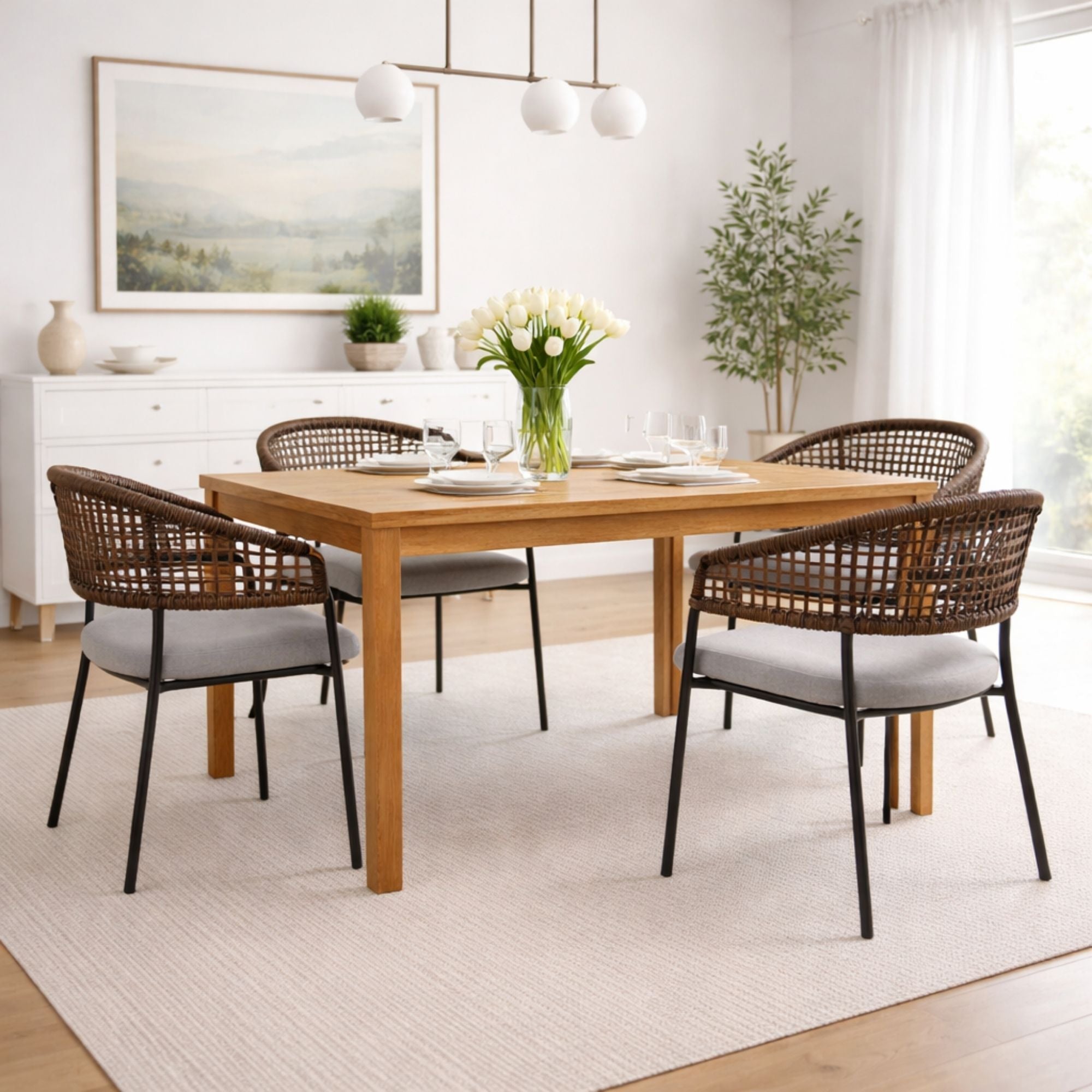 Samana Dining Chair in Mocha (Set of 2)