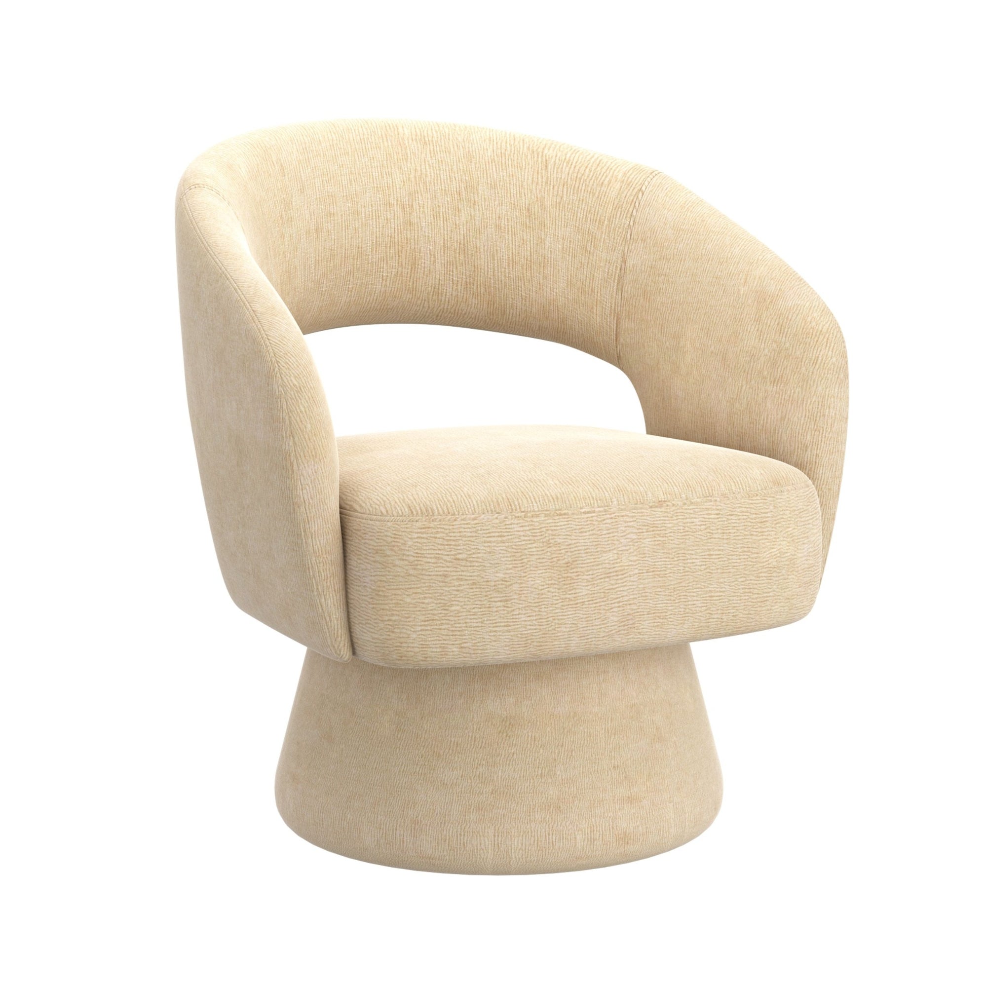 Santo 360° Swivel Accent Chair in Beige