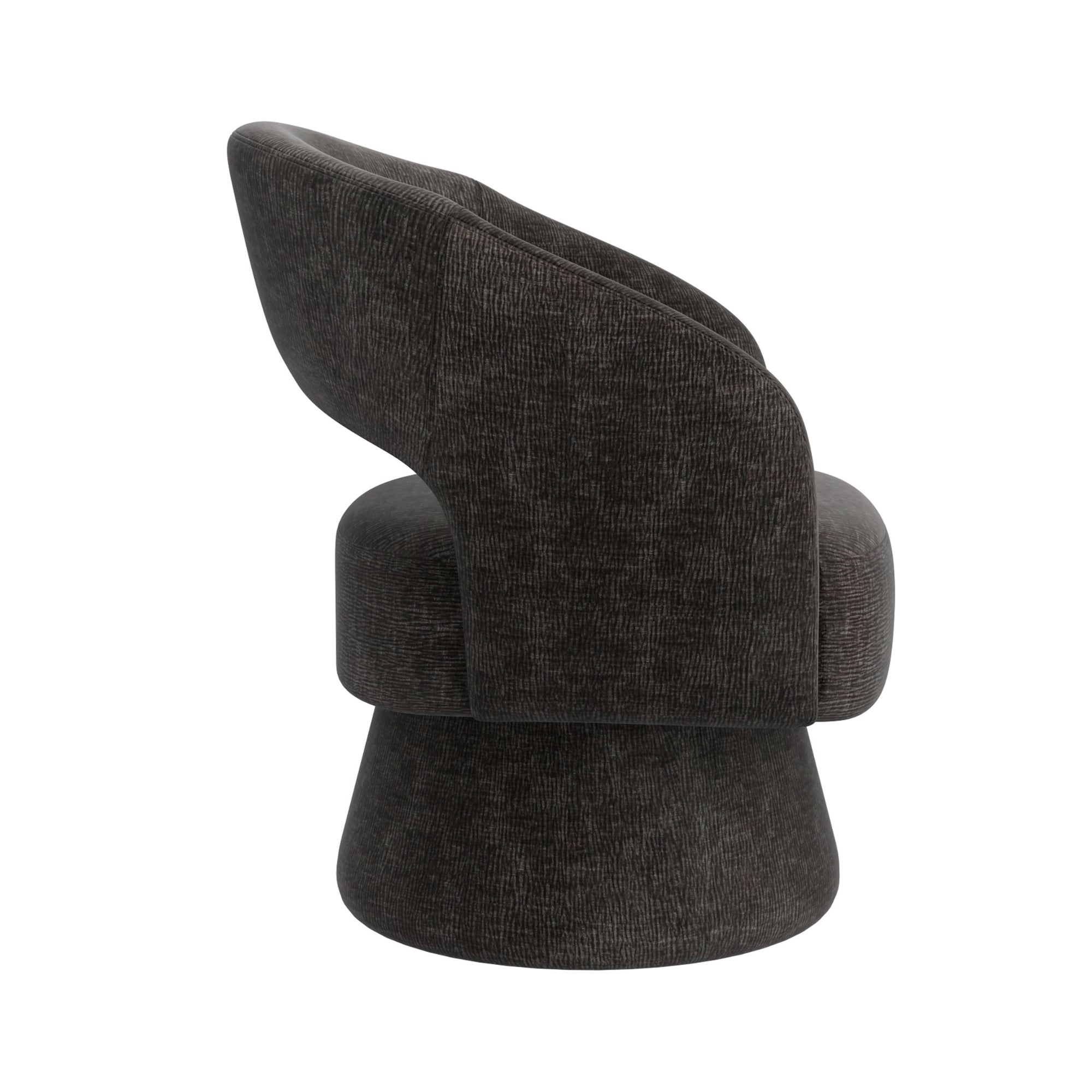Santo 360° Swivel Accent Chair in Charcoal