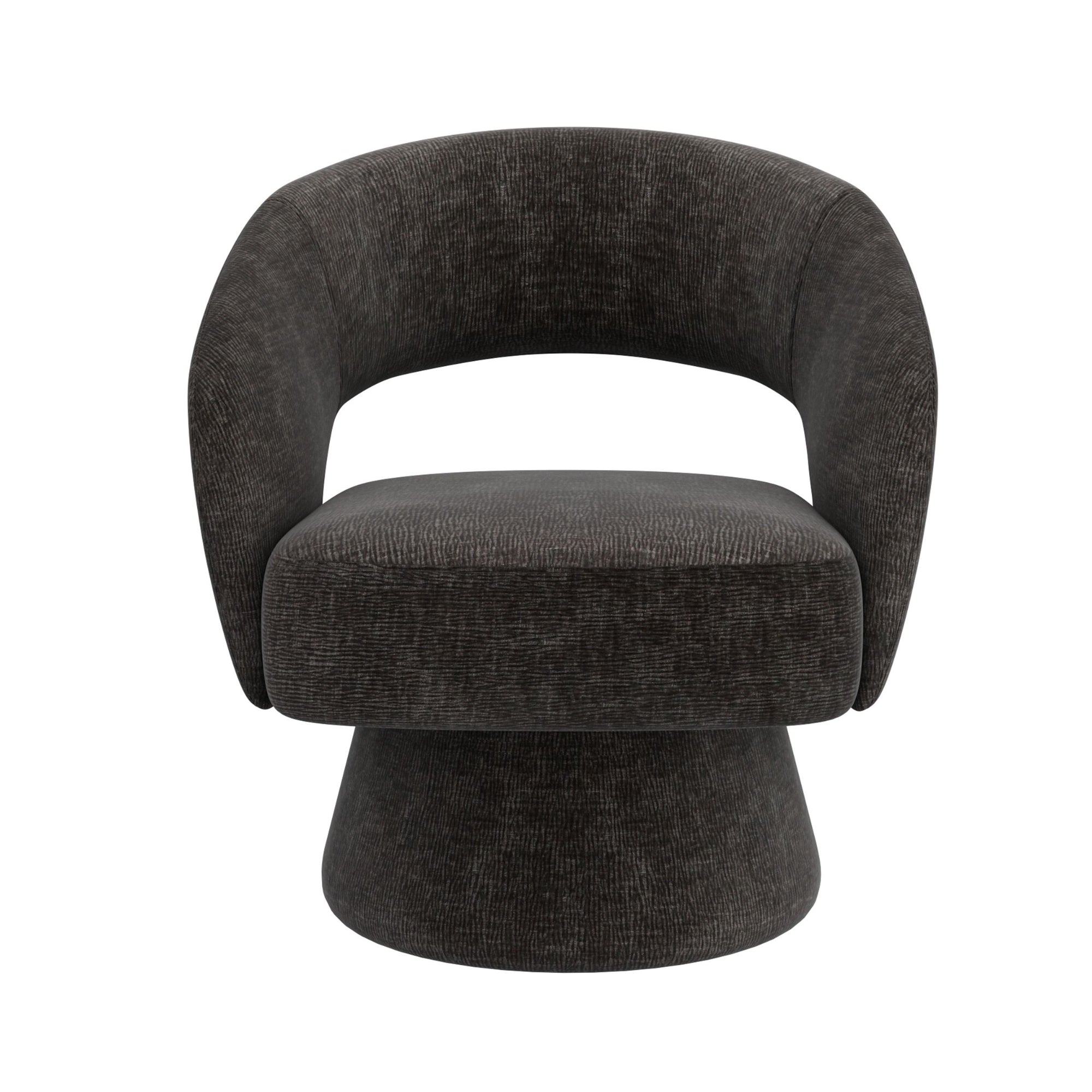 Santo 360° Swivel Accent Chair in Charcoal