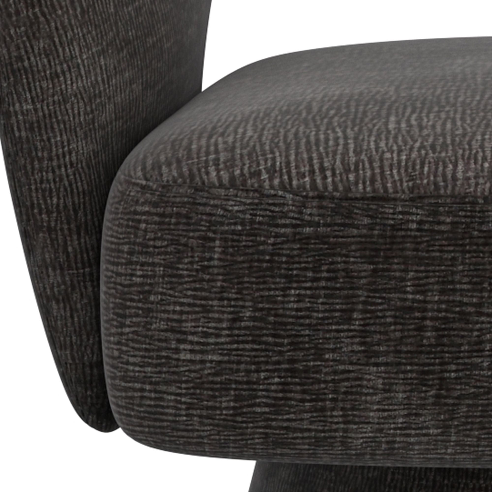 Santo 360° Swivel Accent Chair in Charcoal