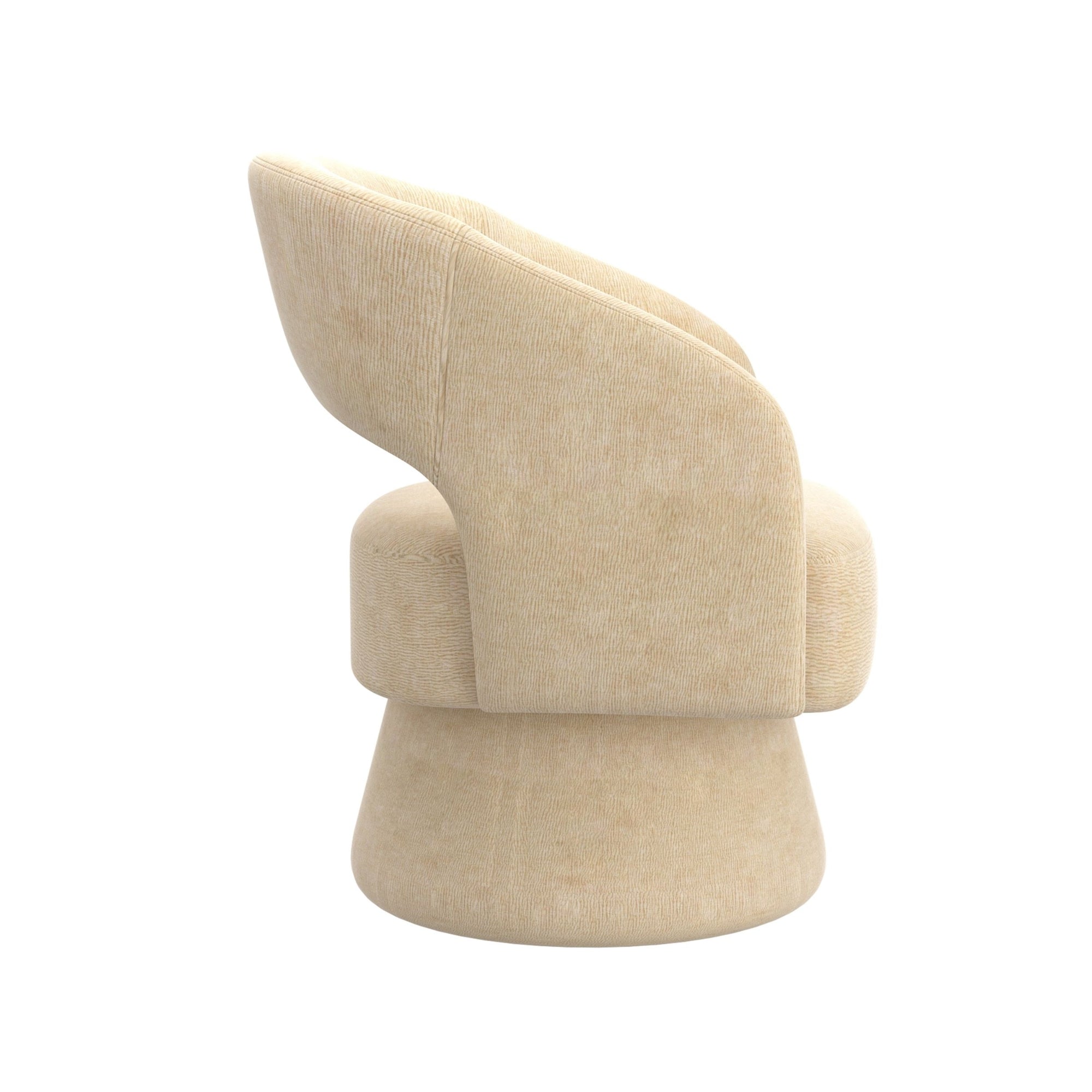 Santo 360° Swivel Accent Chair in Beige