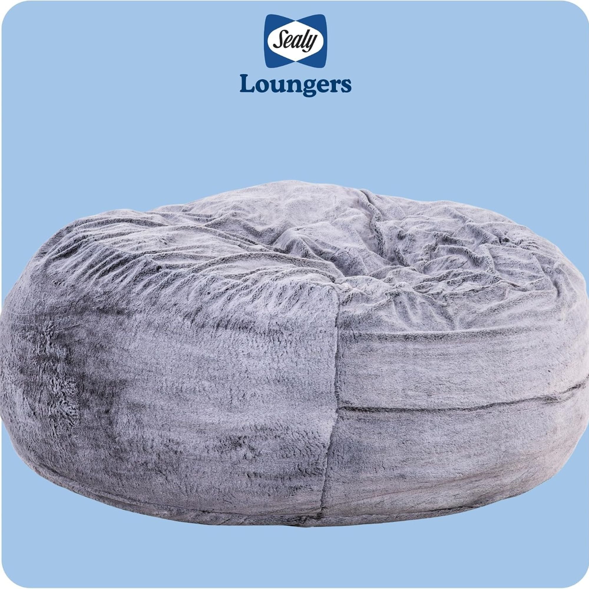 Sealy® Bala 5ft Foam Bean Bag Lounger Grey