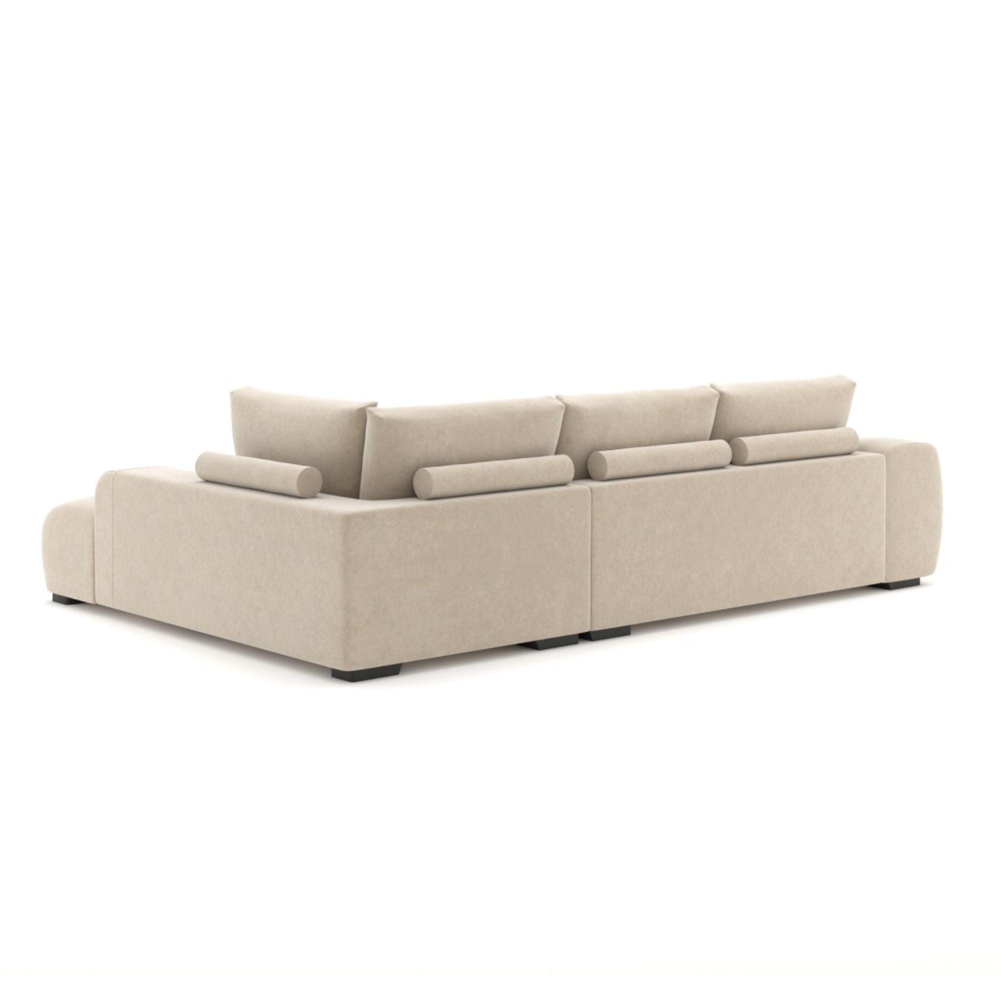 Zara RHF Sectional in Beige | CastleUp Experience Centre