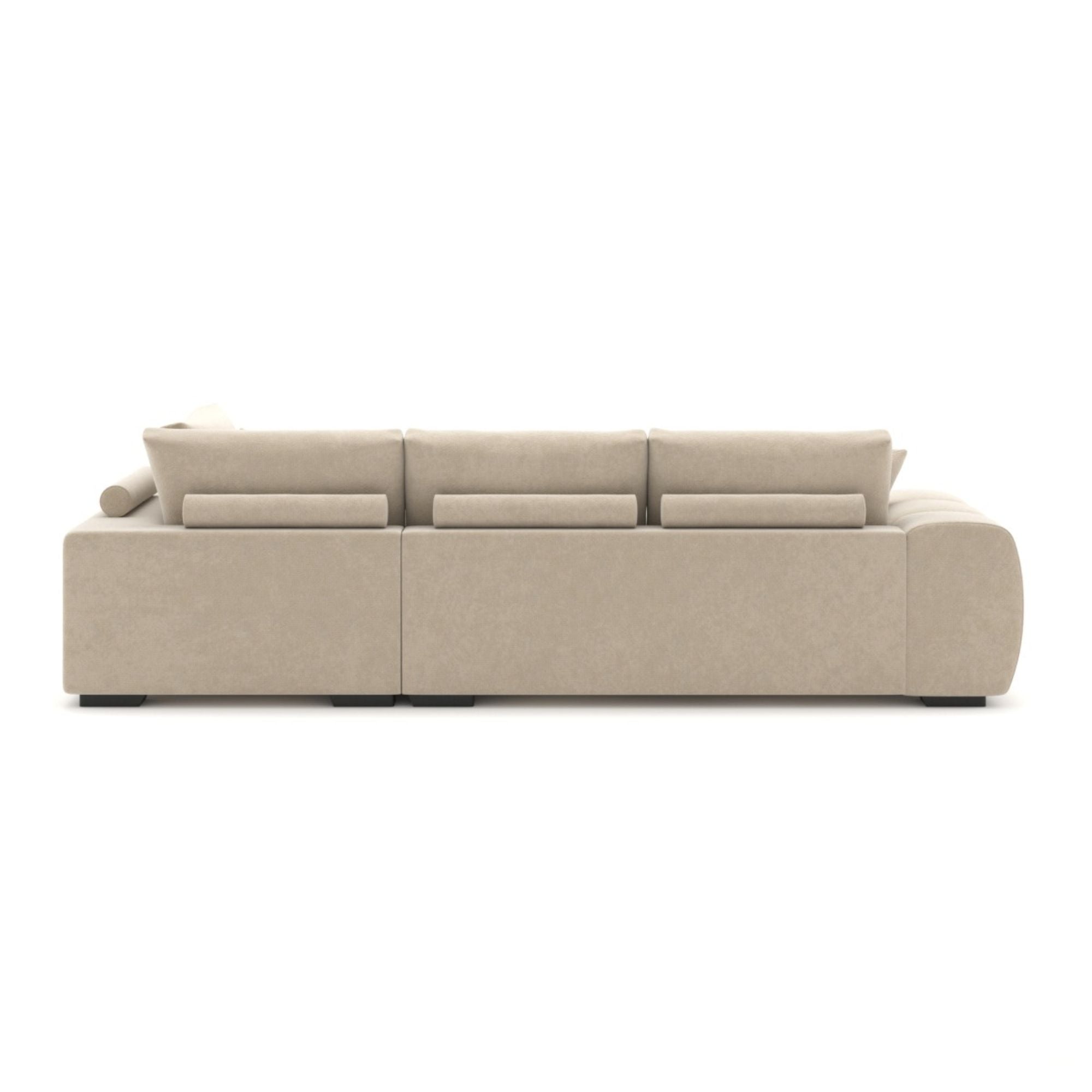 Zara RHF Sectional in Beige | CastleUp Experience Centre