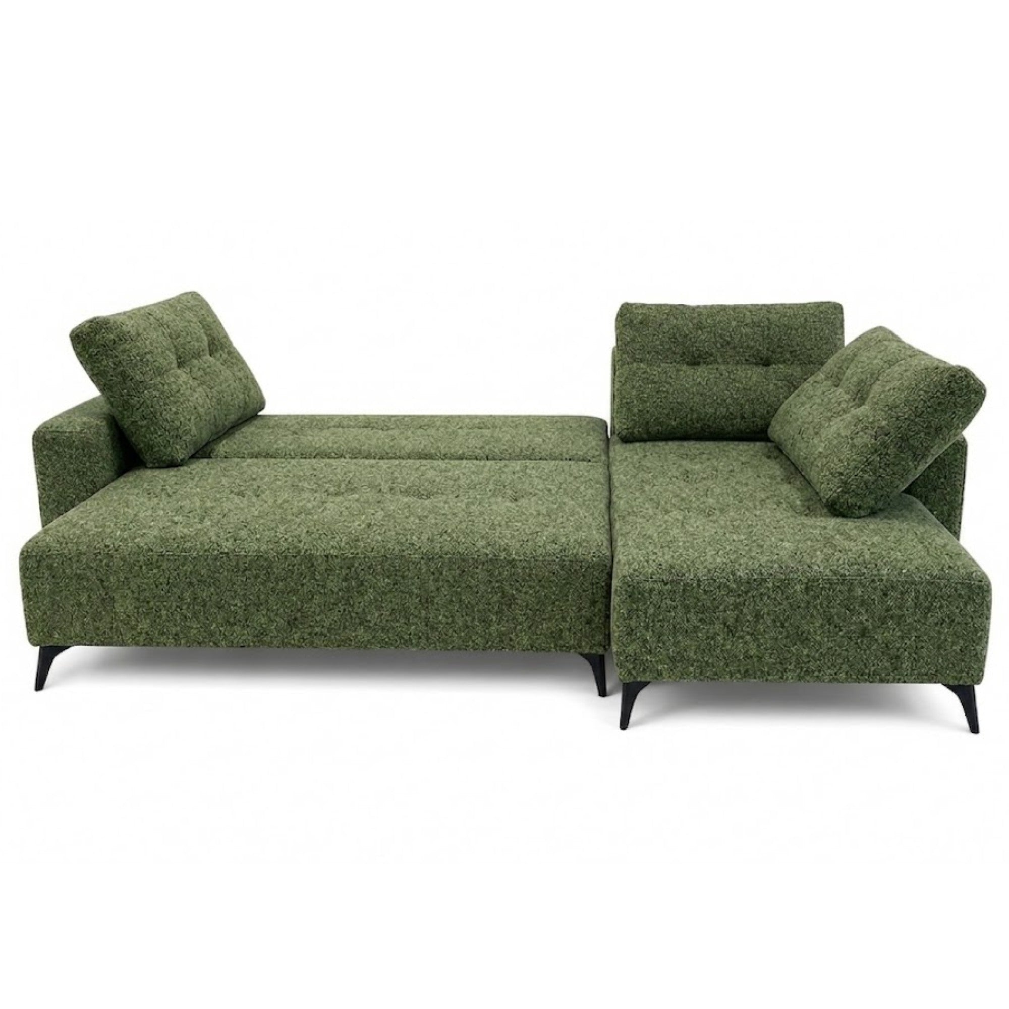 DreamSpace RHF Sectional Pull Out Sleeper in Green