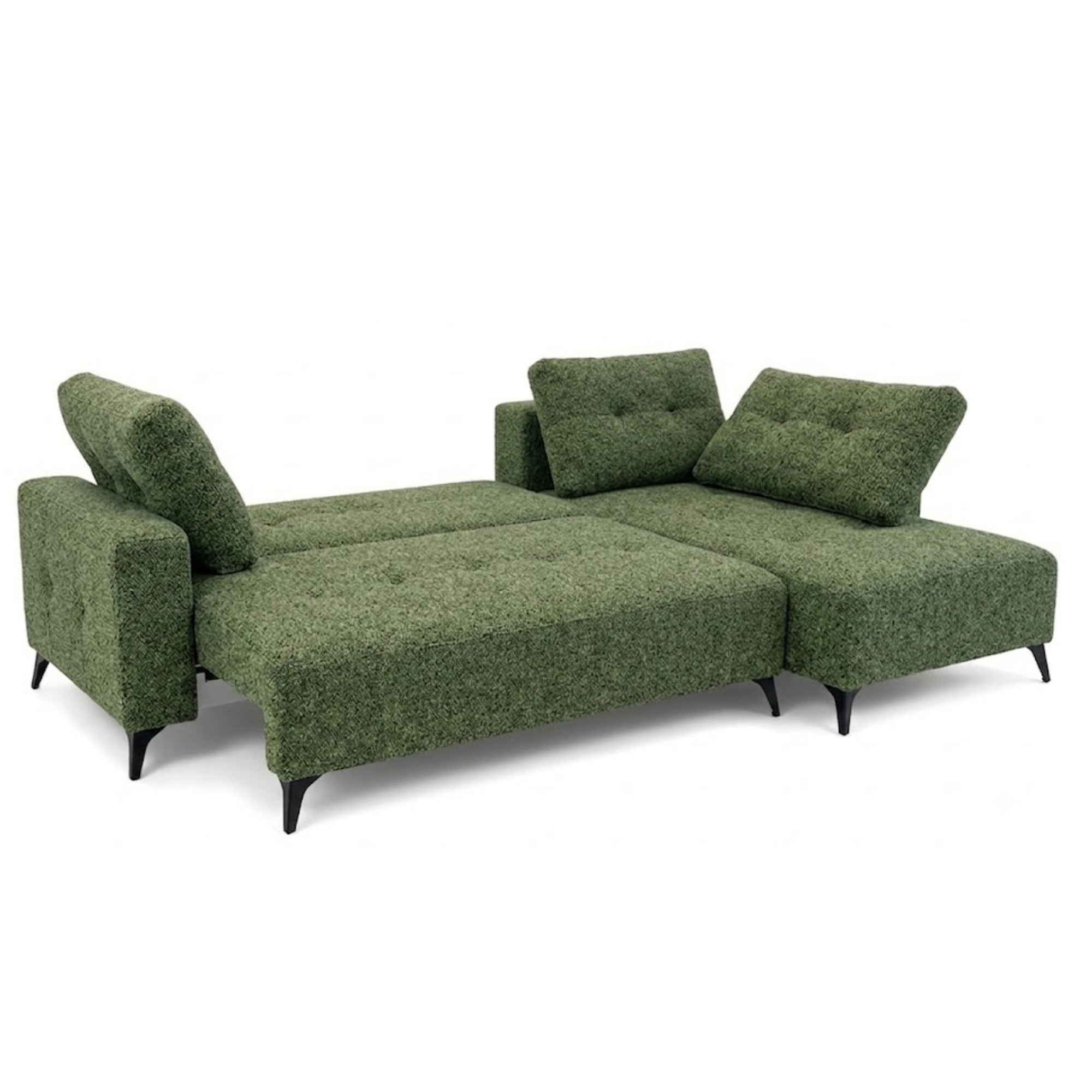 DreamSpace RHF Sectional Pull Out Sleeper in Green