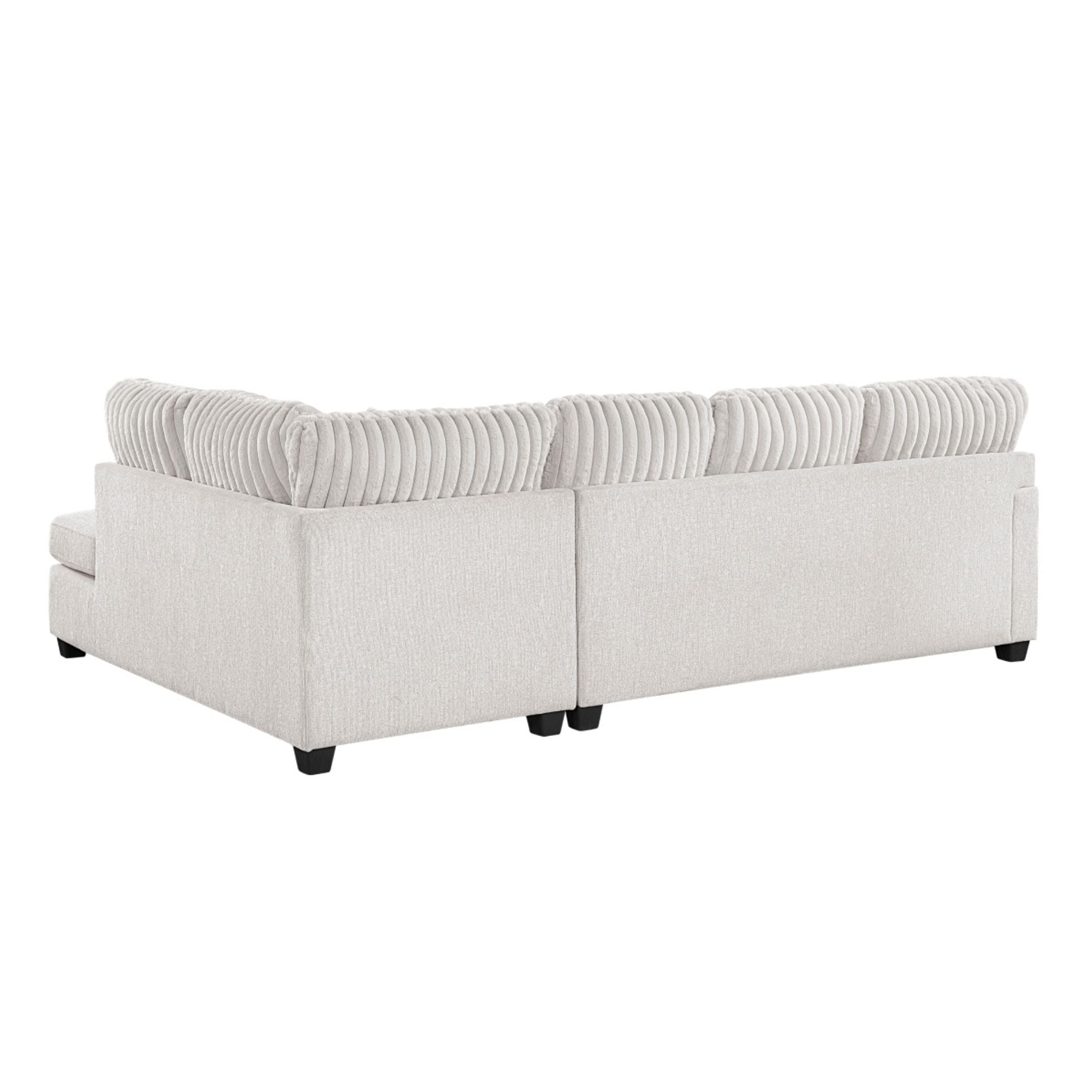 MAZ Lawson Collection 2-piece sectional sofa with chaise, featuring plush cushions and modern design for comfortable living space.