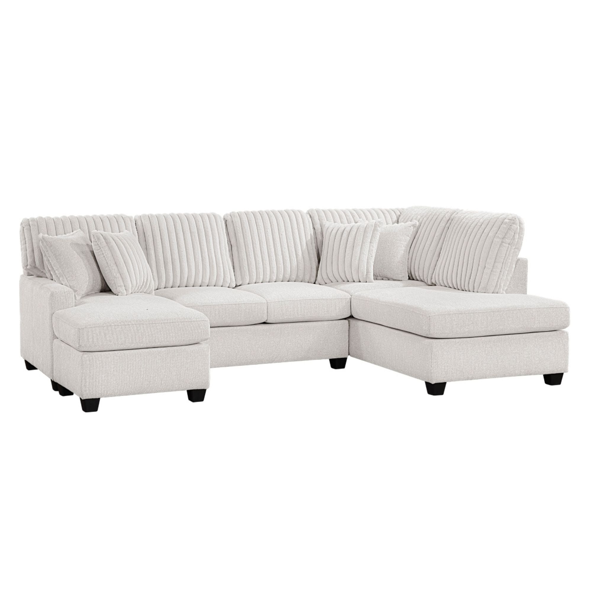 MAZ Lawson Collection 2-piece sectional sofa with chaise, featuring plush cushions and modern design, ideal for living room comfort.