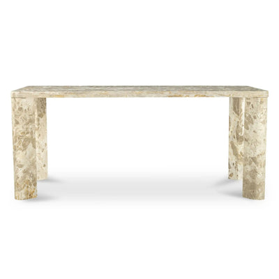Moe's Home Segment Collection Dining Table Panther Stone Beige | CastleUp Experience Centre Online Furniture