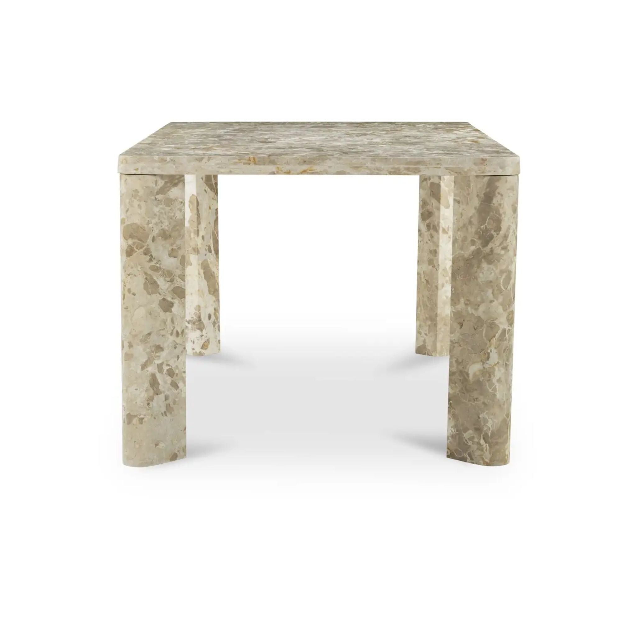 Moe's Home Segment Collection Dining Table Panther Stone Beige | CastleUp Experience Centre Online Furniture