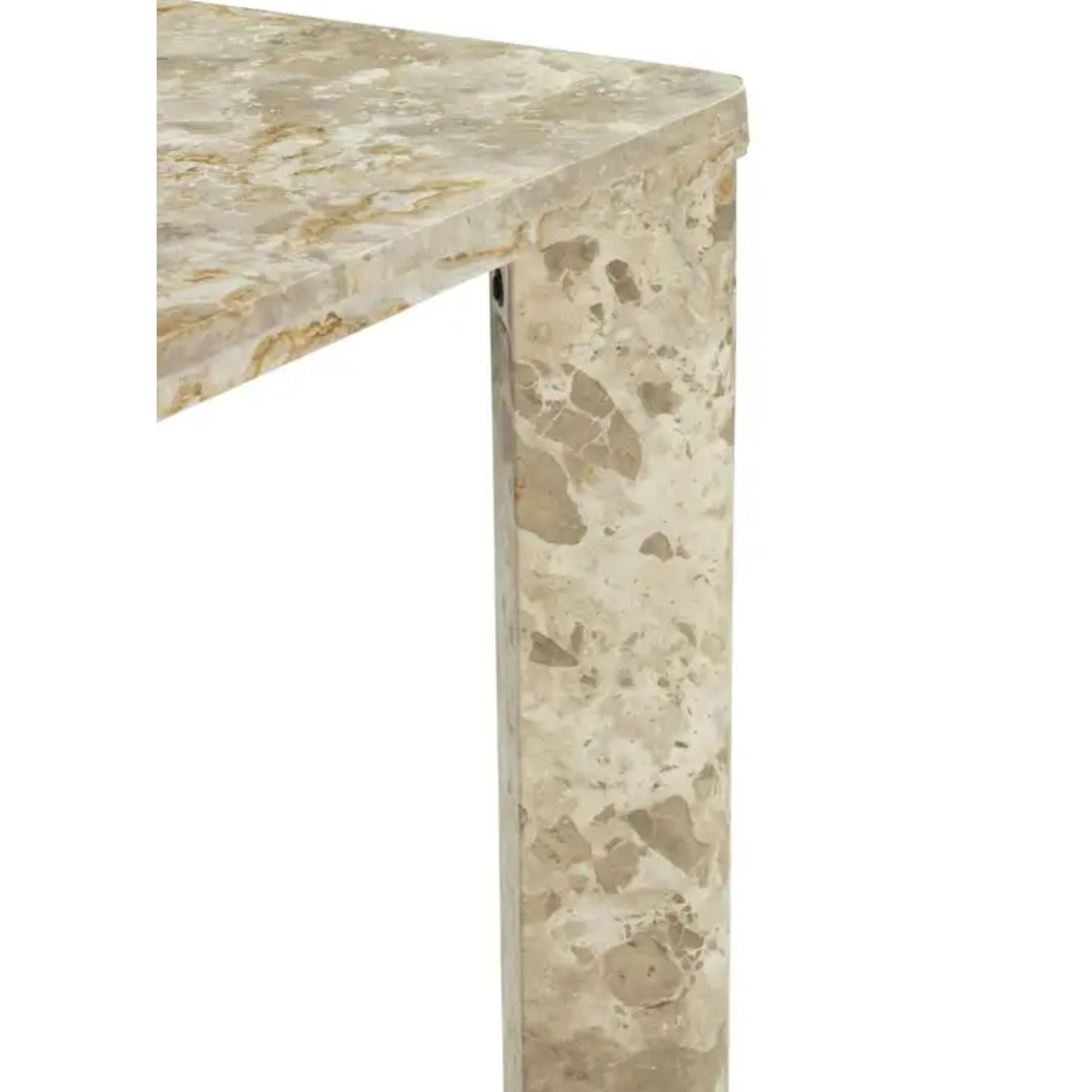 Moe's Home Segment Collection Dining Table Panther Stone Beige | CastleUp Experience Centre Online Furniture