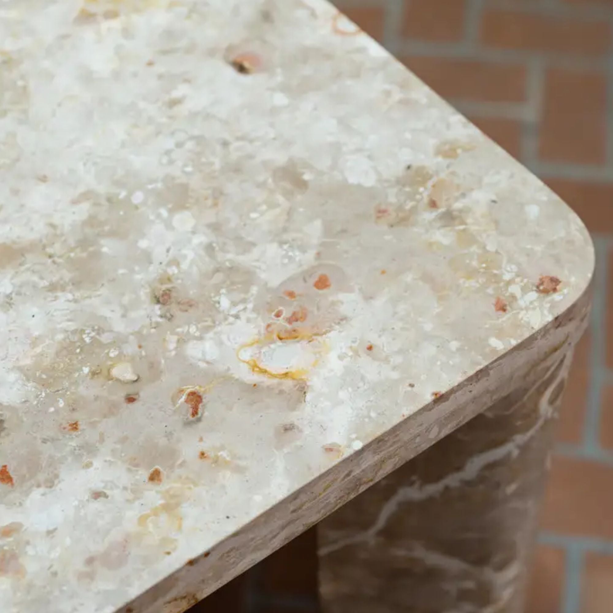 Moe's Home Segment Collection Dining Table Panther Stone Beige | CastleUp Experience Centre Online Furniture