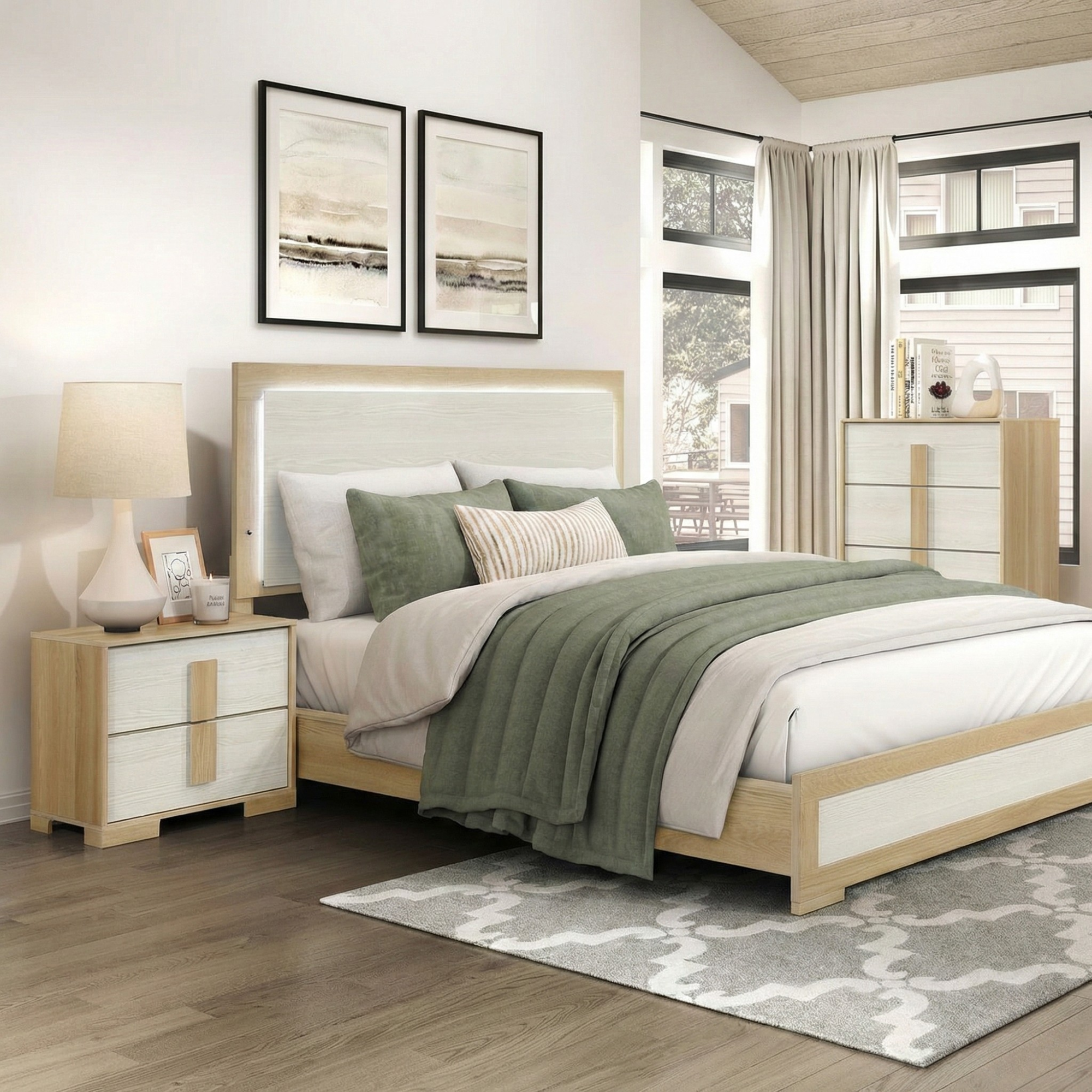 Sterling Collection Bedroom Set in Two-Tone | CastleUp Experience Centre Online Furniture
