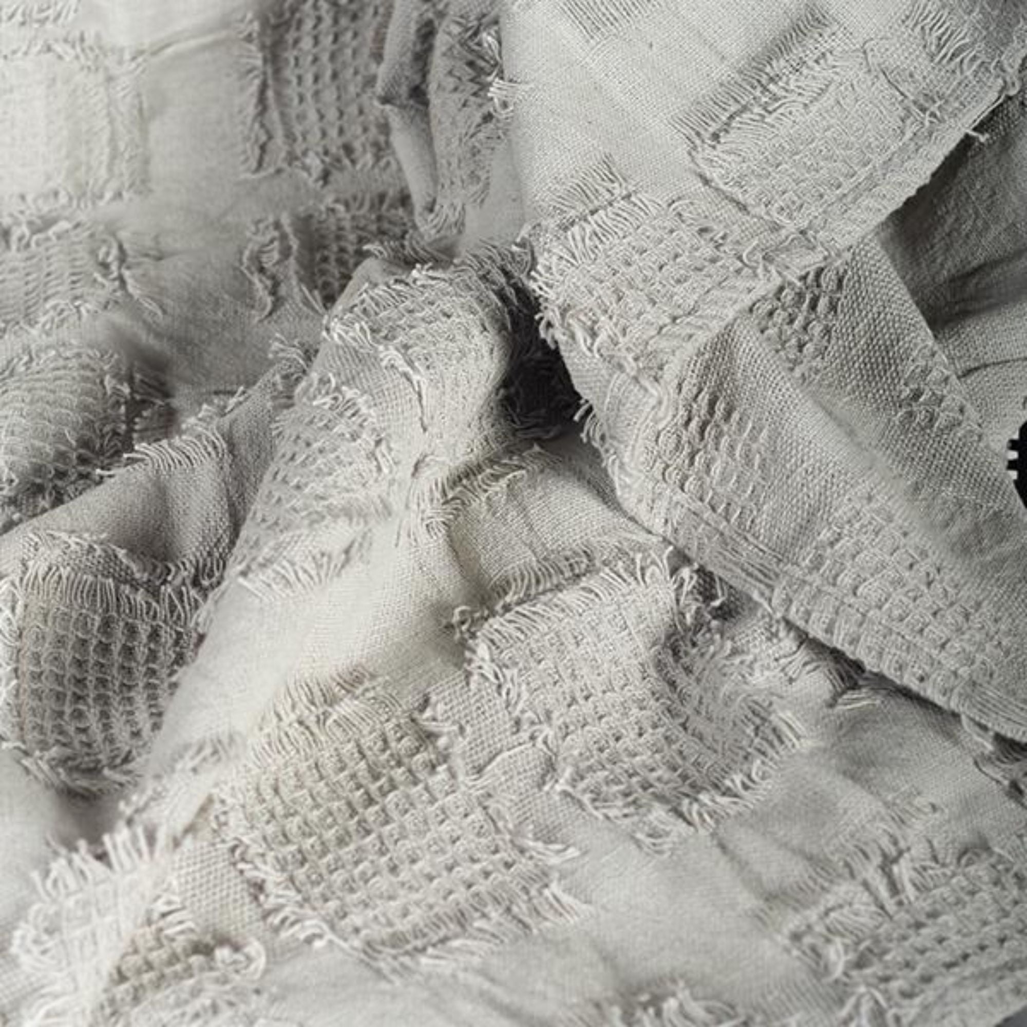 Shabby Chic Woven Cotton Throw | CastleUp Experience Centre Online Furniture