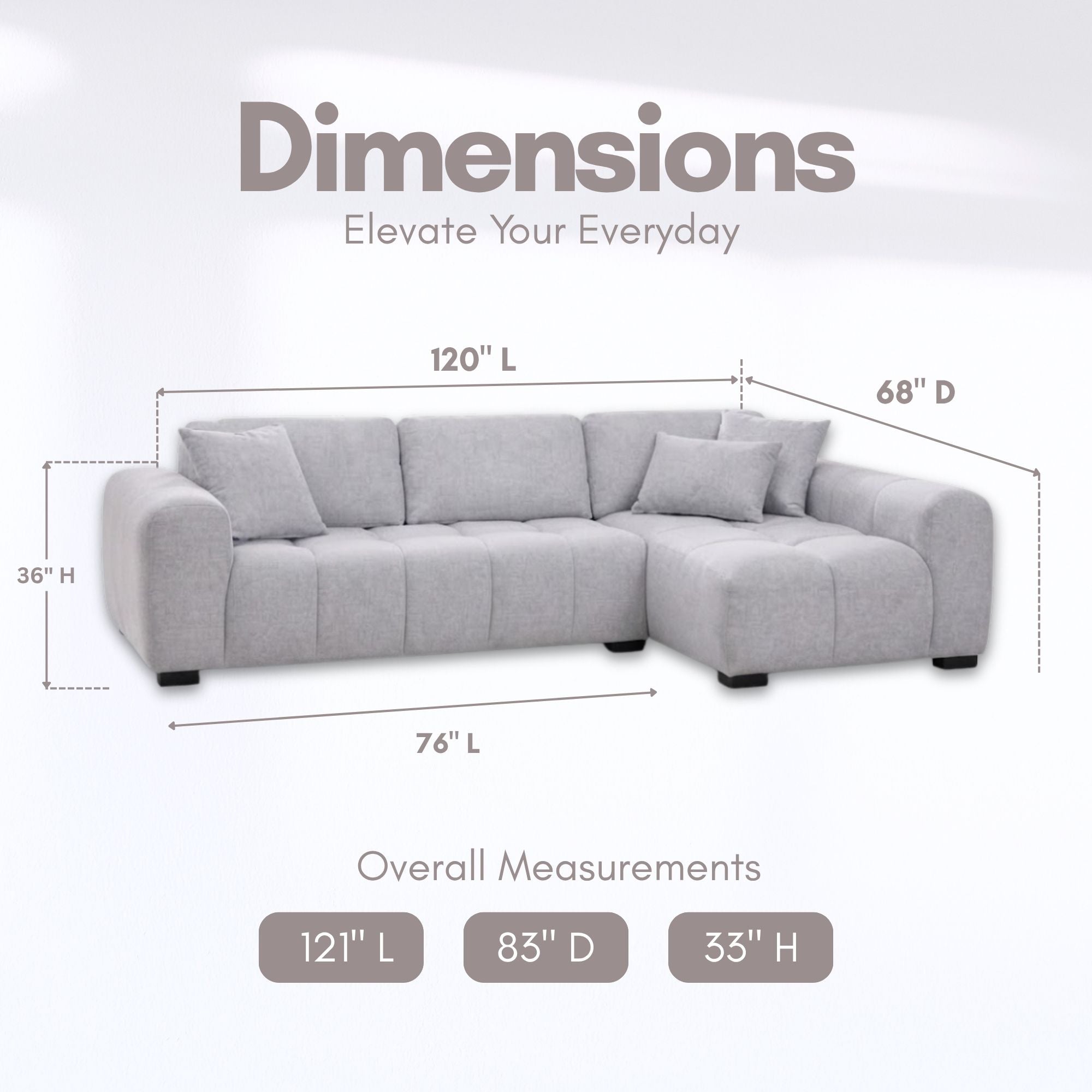 Canadian-made Brooklyn Modern Sectional