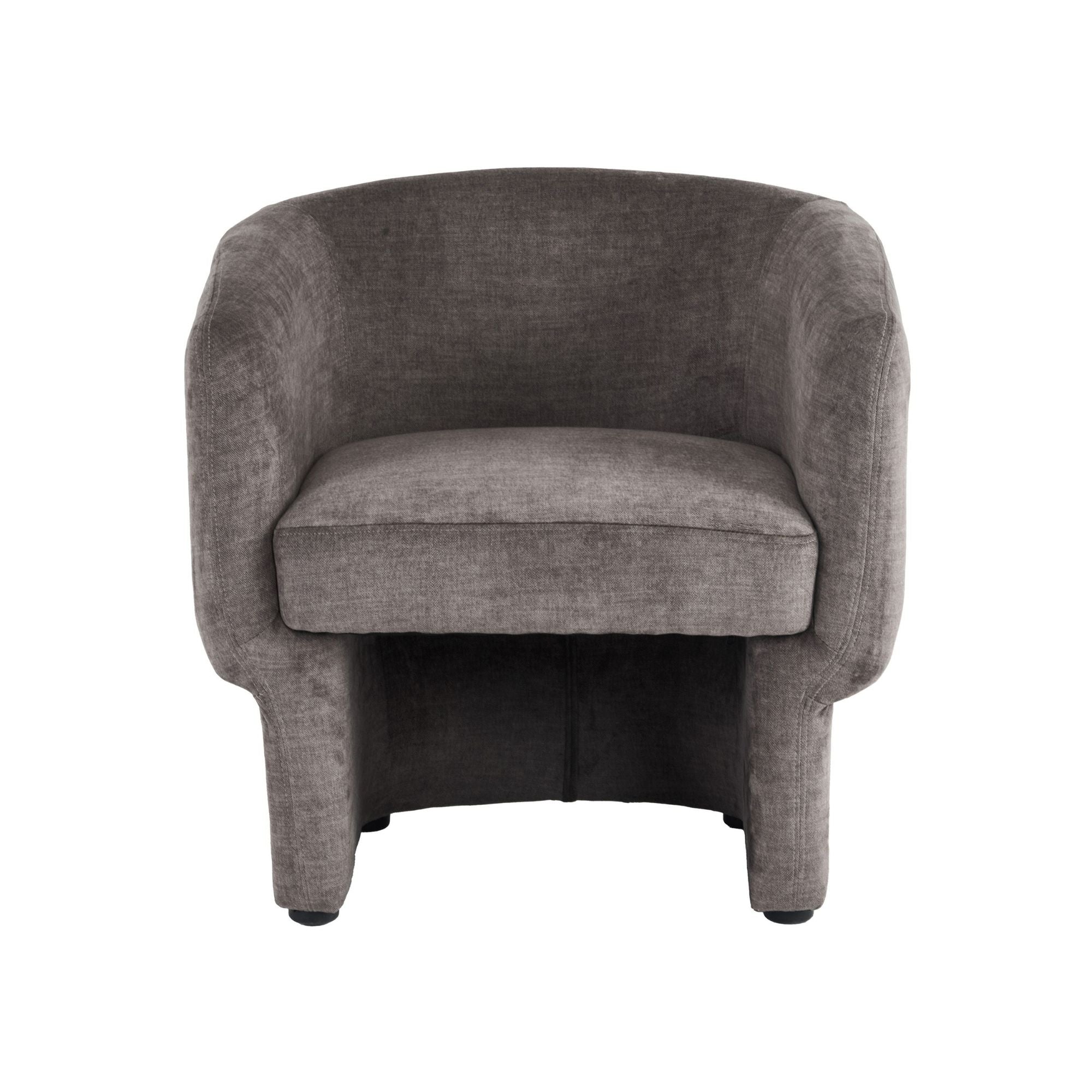 Sheri Accent Chair in Dark Taupe Velvet