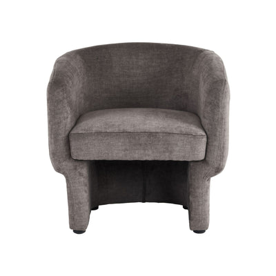 Sheri Accent Chair in Dark Taupe Velvet