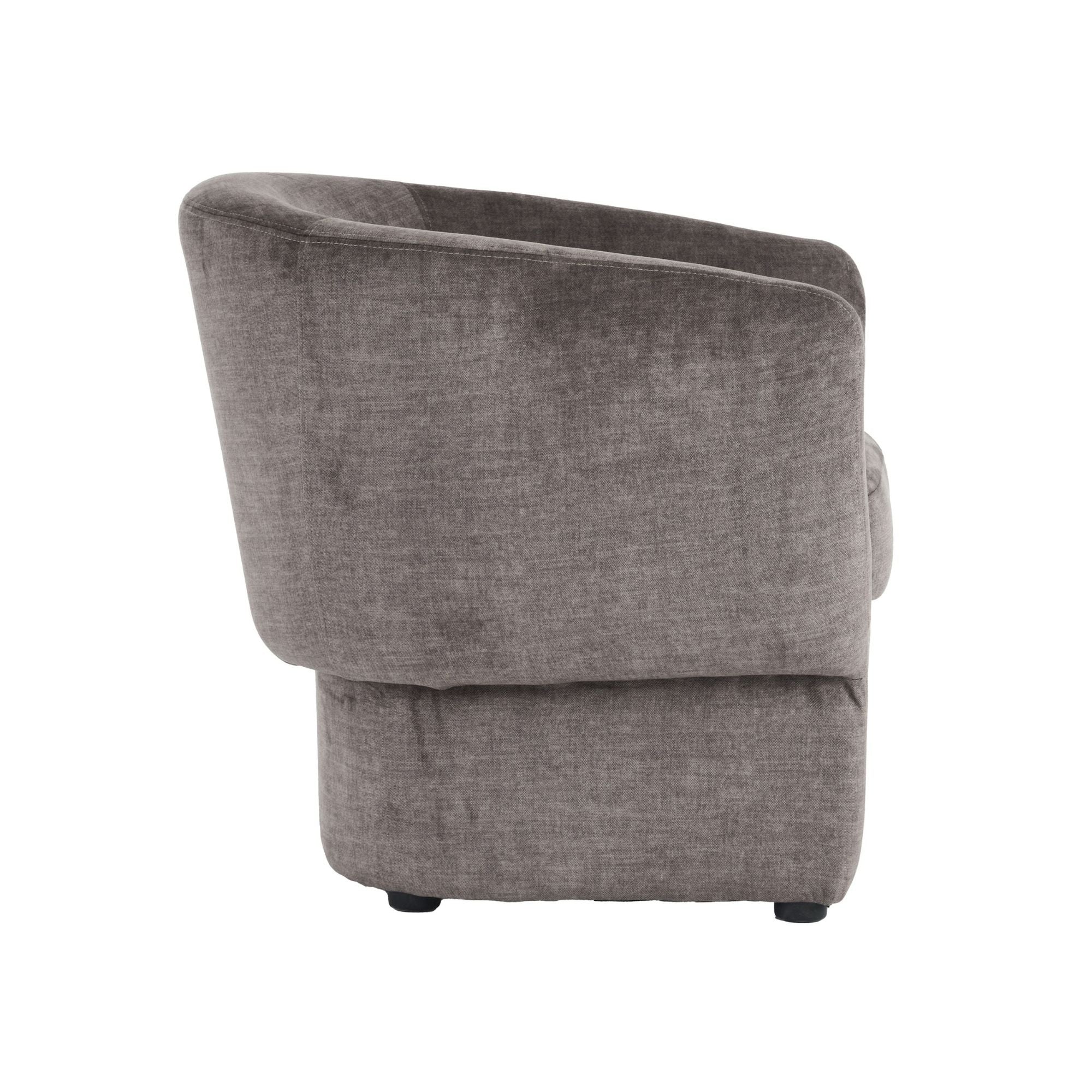 Sheri Accent Chair in Dark Taupe Velvet