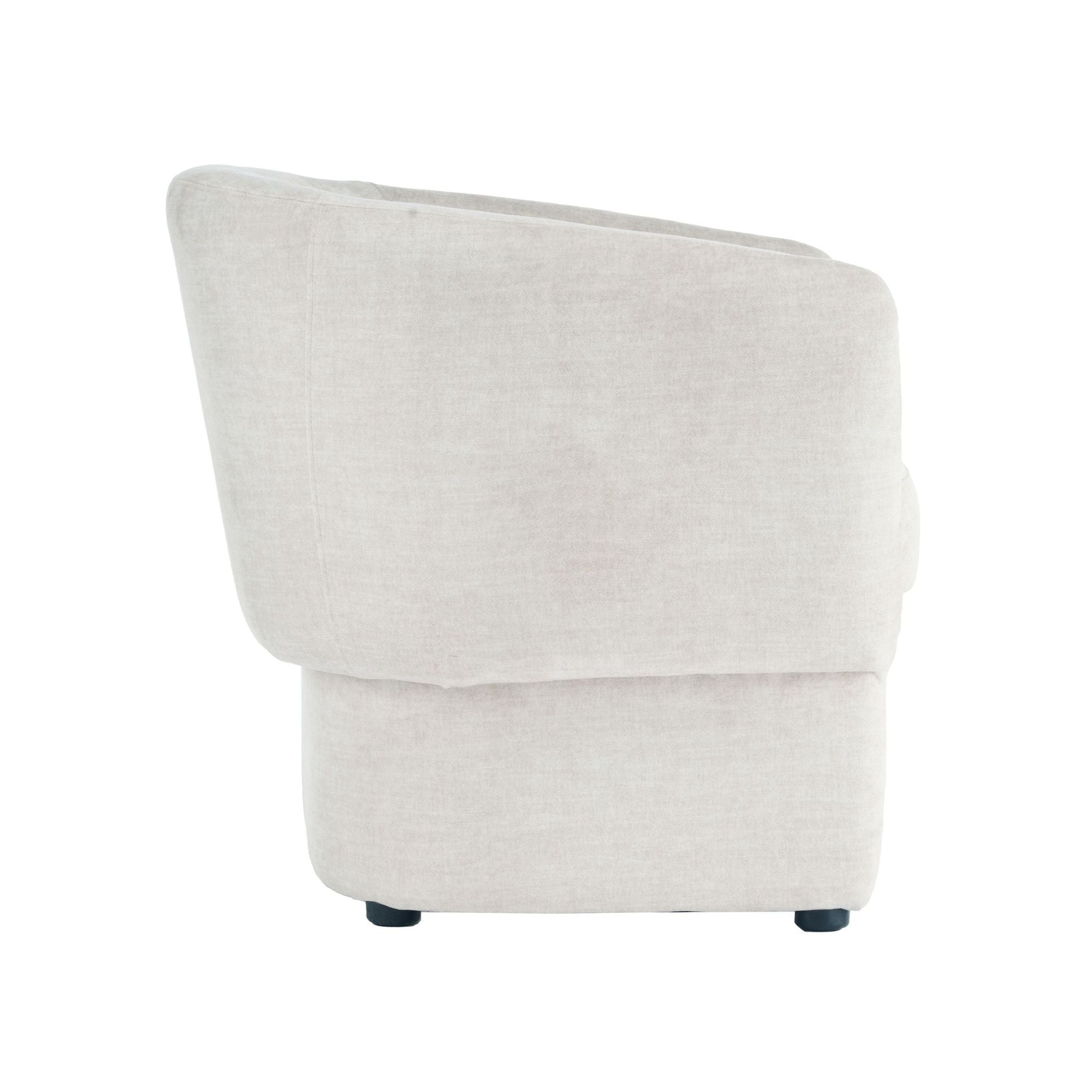 Sheri Accent Chair in Beige Velvet