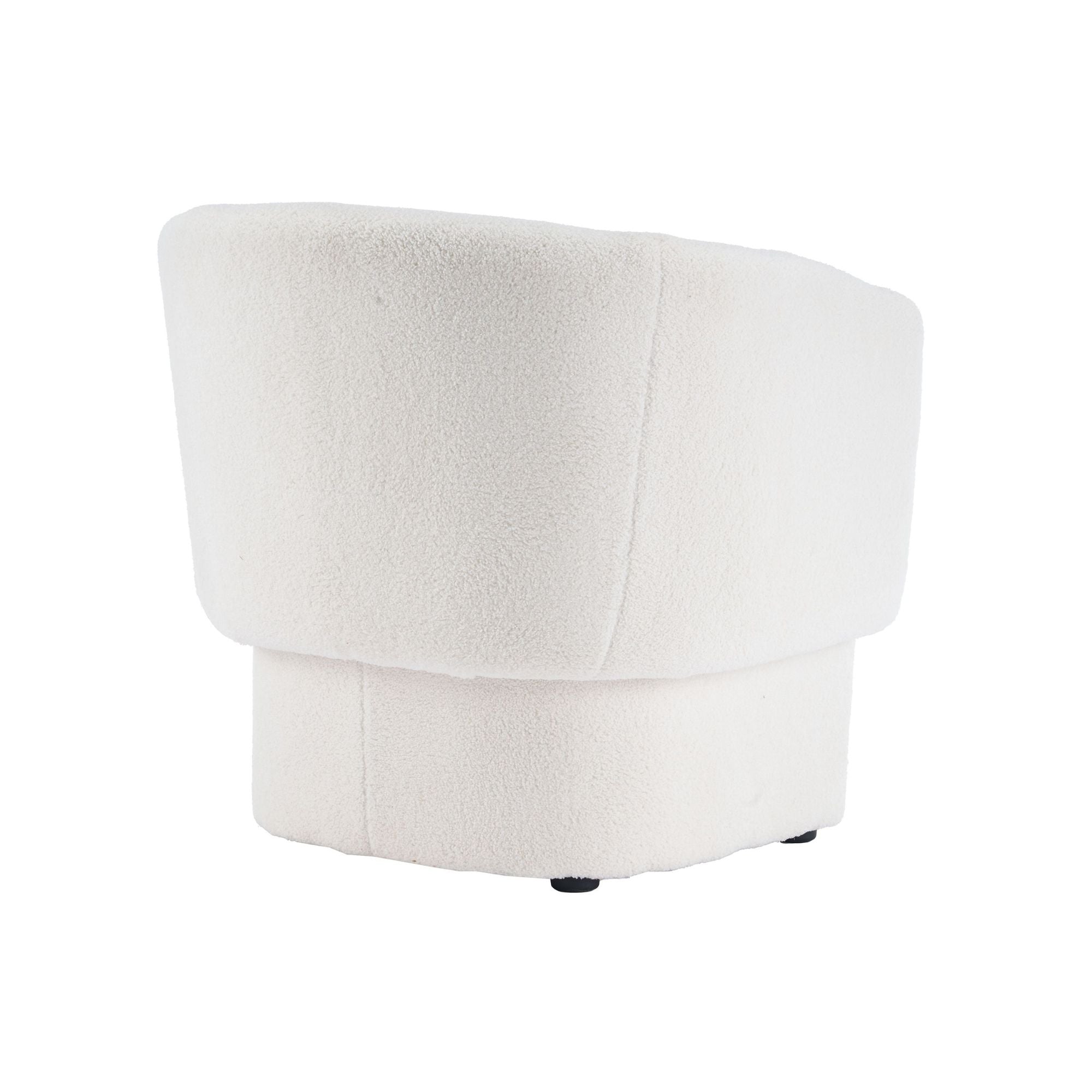 Sheri Accent Chair in White Bouclé