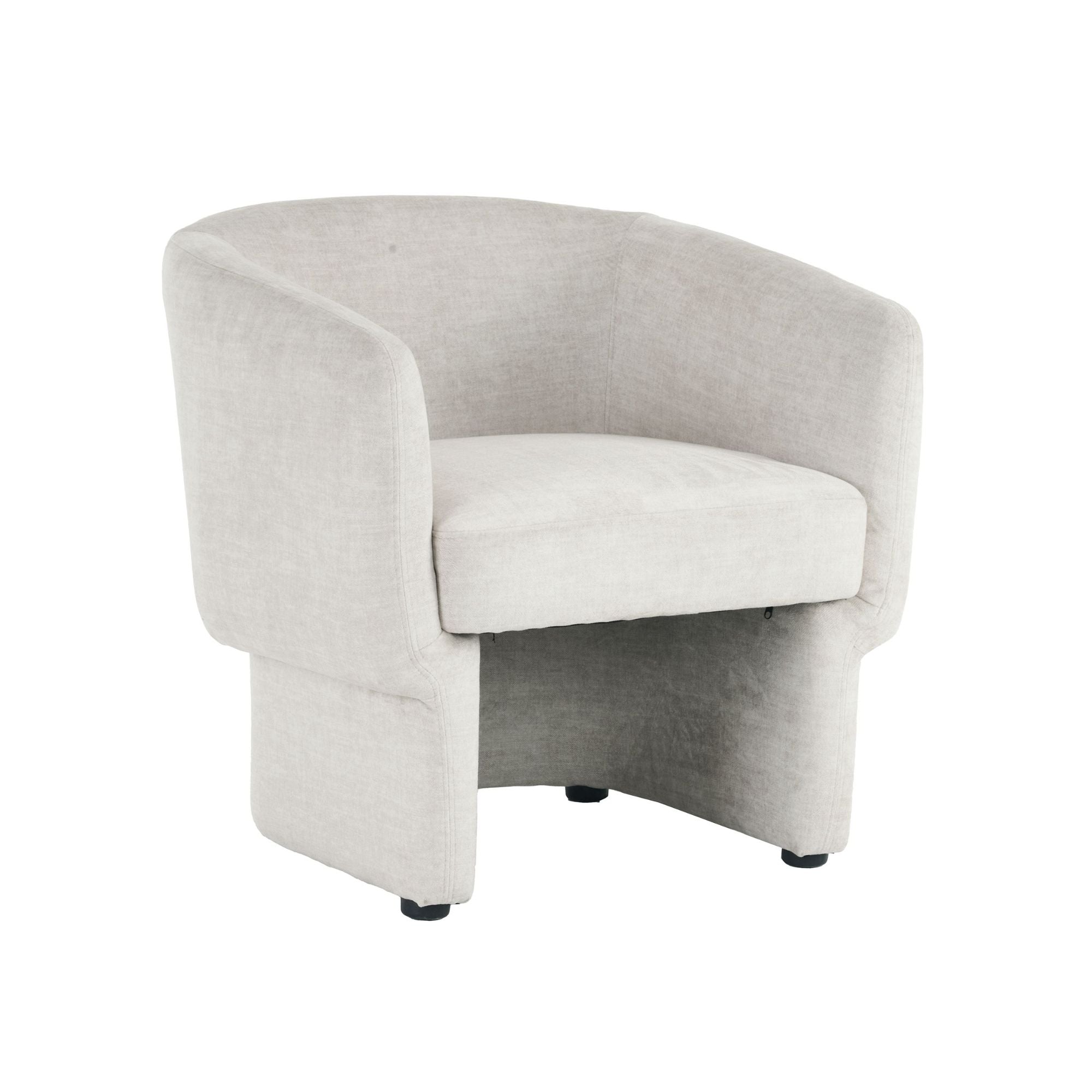 Sheri Accent Chair in Beige Velvet