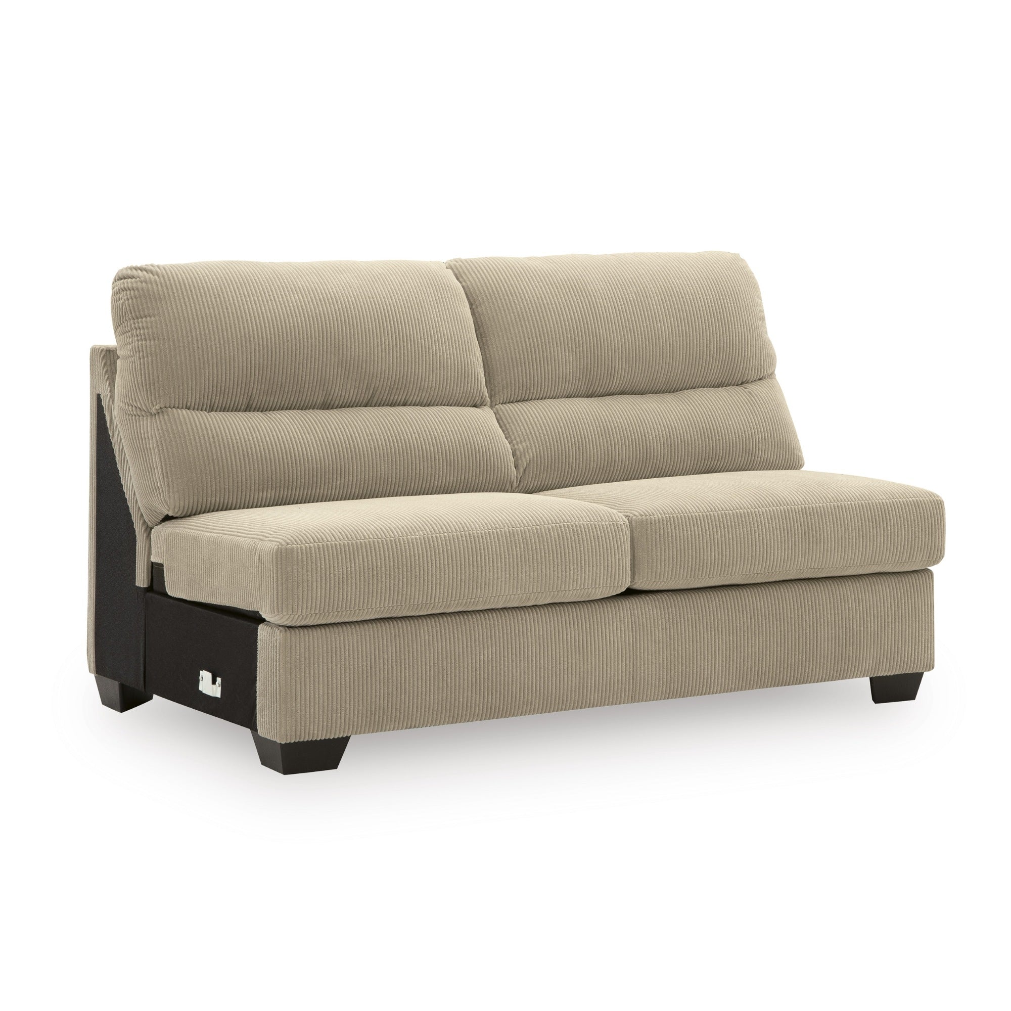 SimpleJoy 3-Piece Sectional with Chaise in Sand