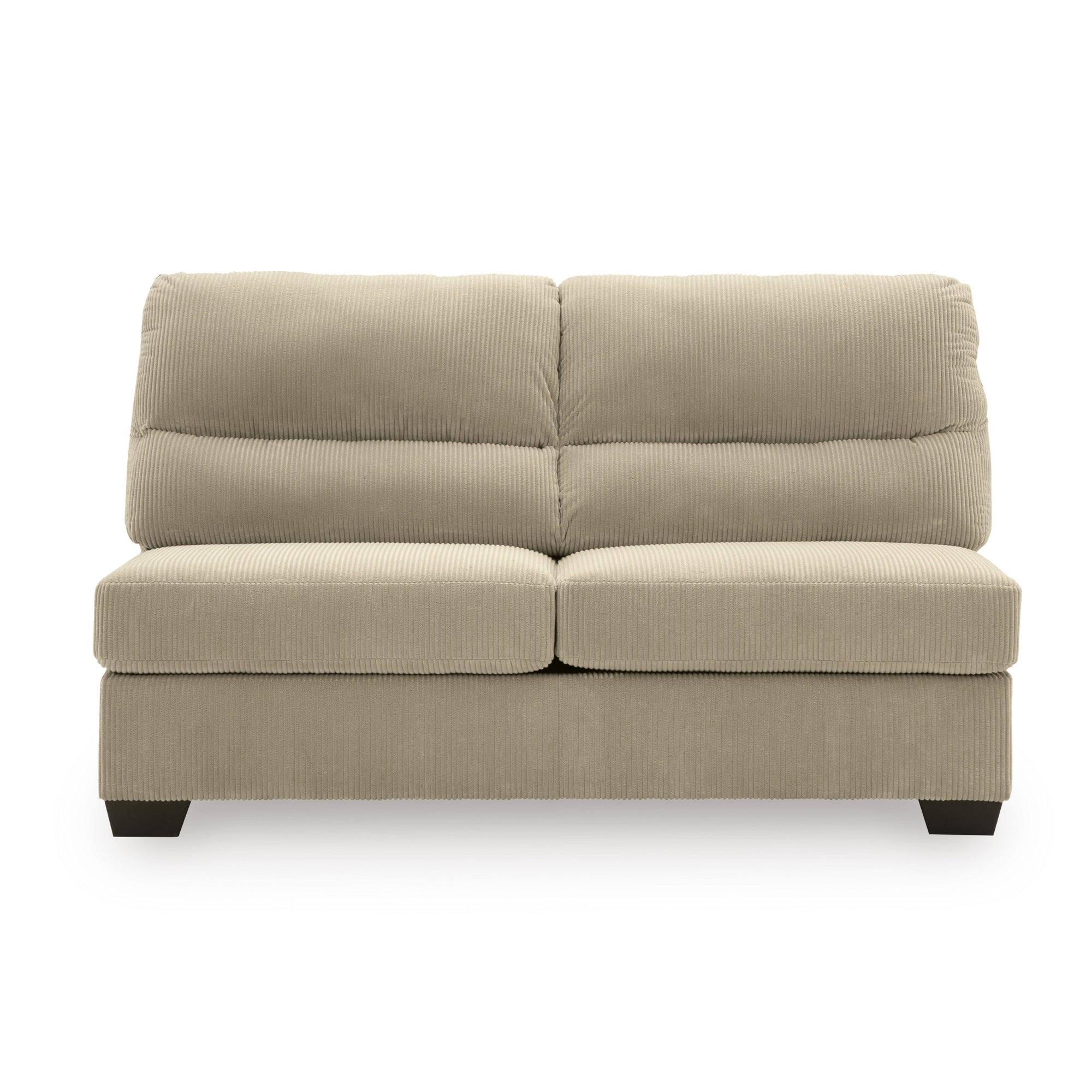 SimpleJoy 3-Piece Sectional with Chaise in Sand