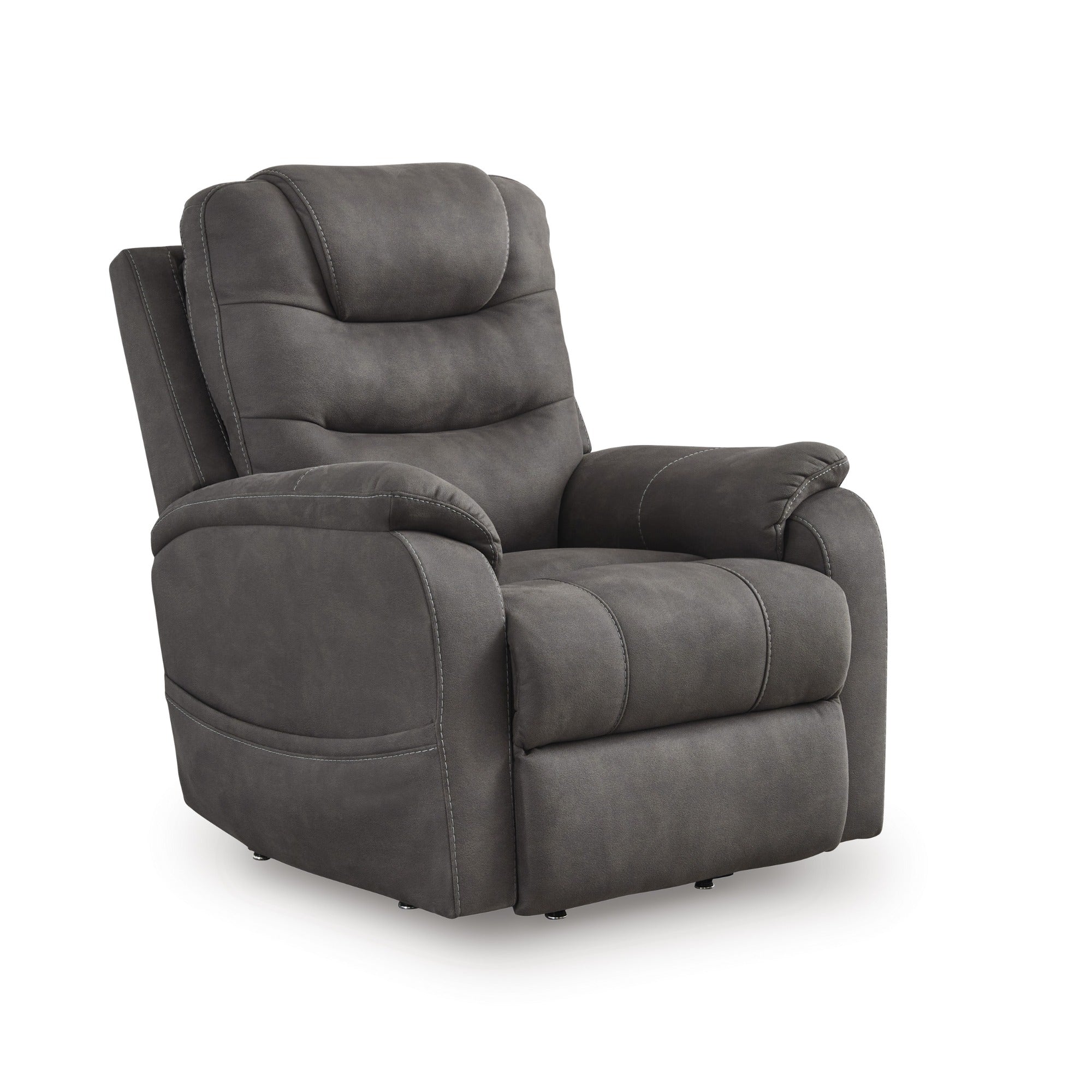 Snowfield Power Lift Recliner Gunmetal