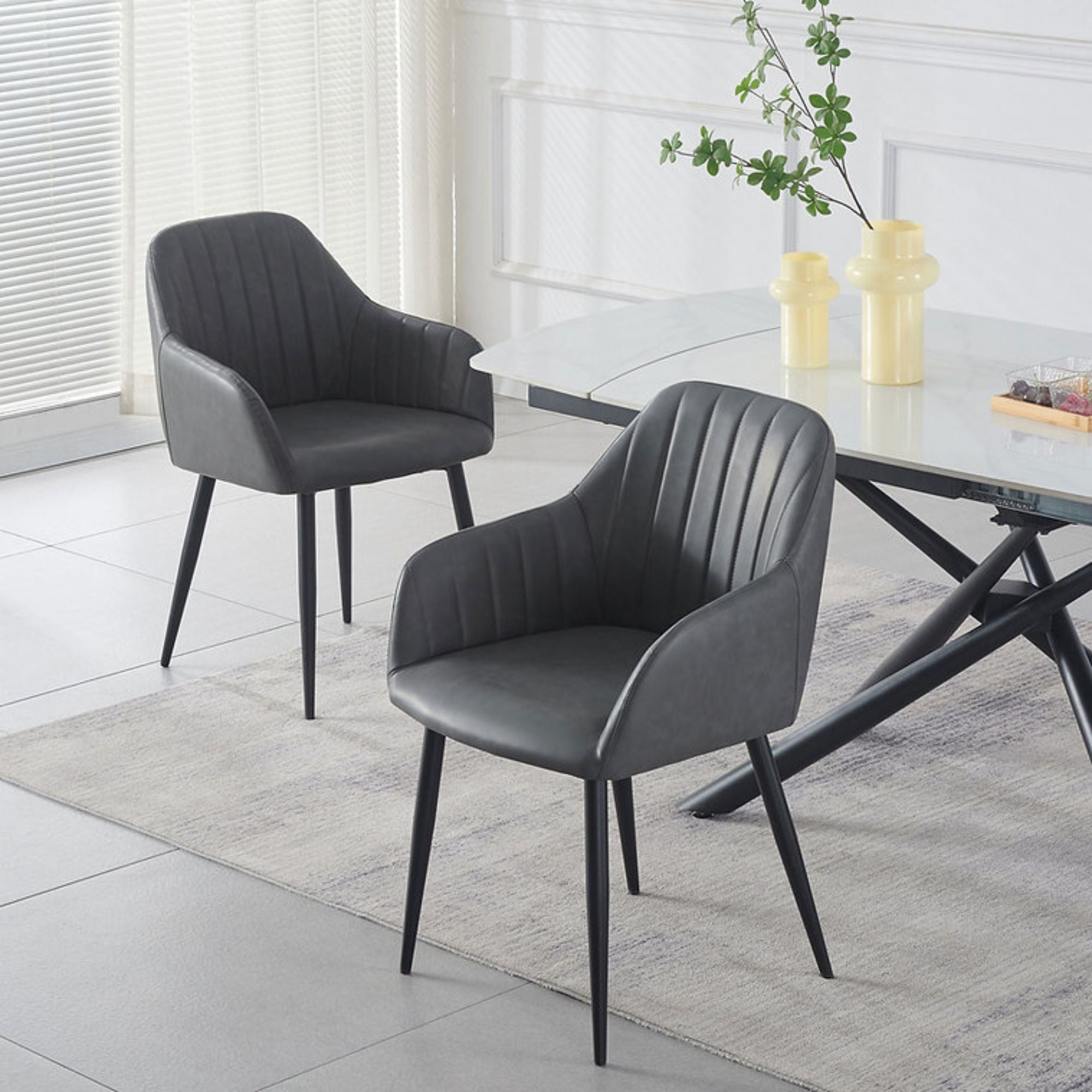 Snowy Marble Extendable Dining Set | CastleUp Experience Centre