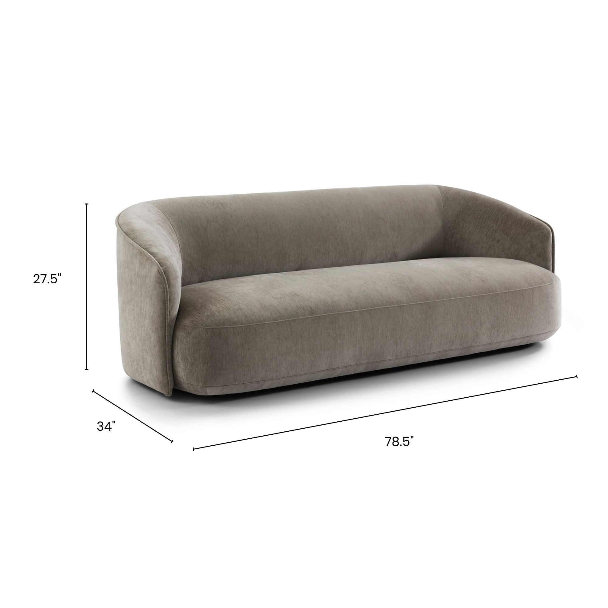 Designers Collection Flynn Sofa S018 in Mocha
