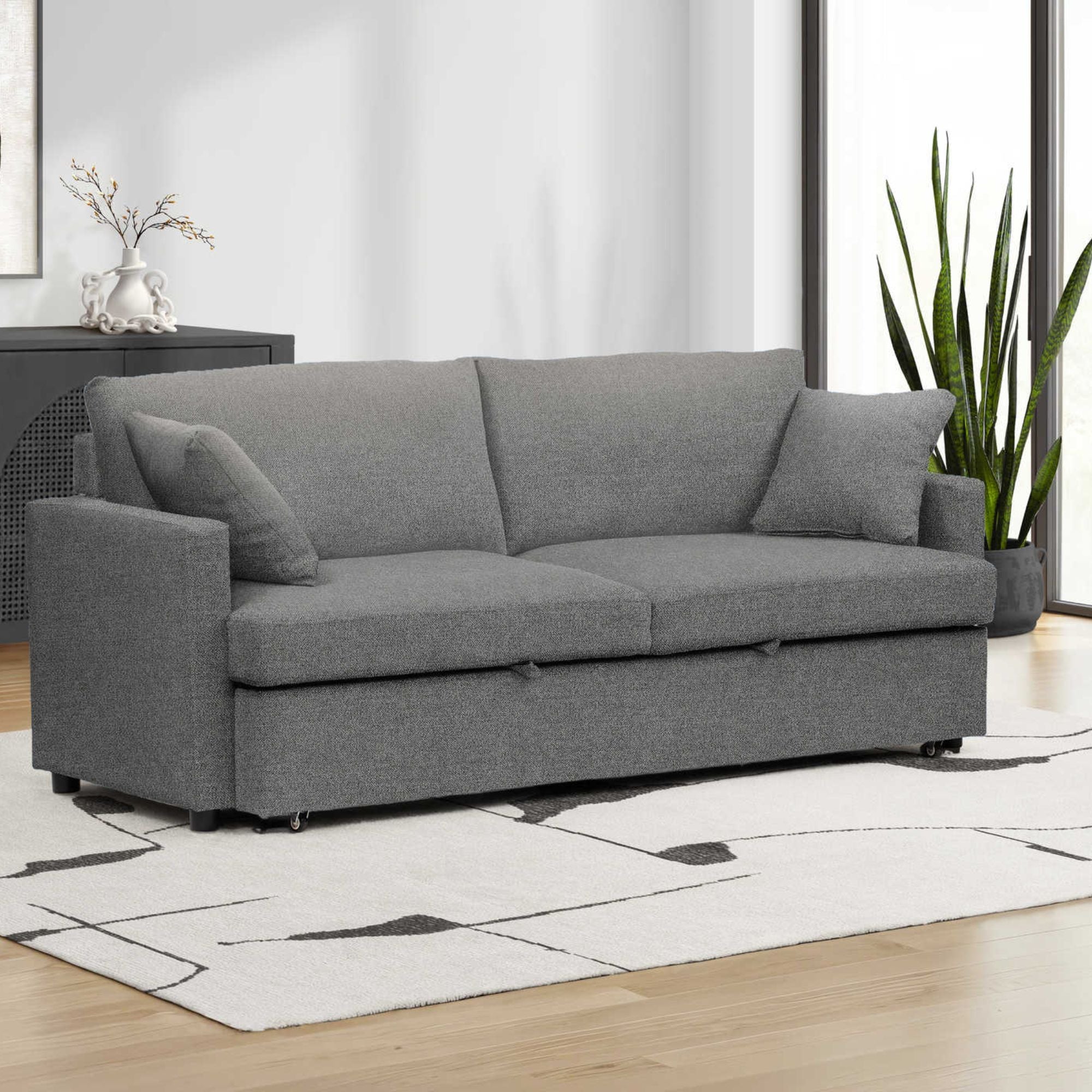 Sofa Sleeper Convertible Bed Grey | CastleUp Experience Centre Online Furniture