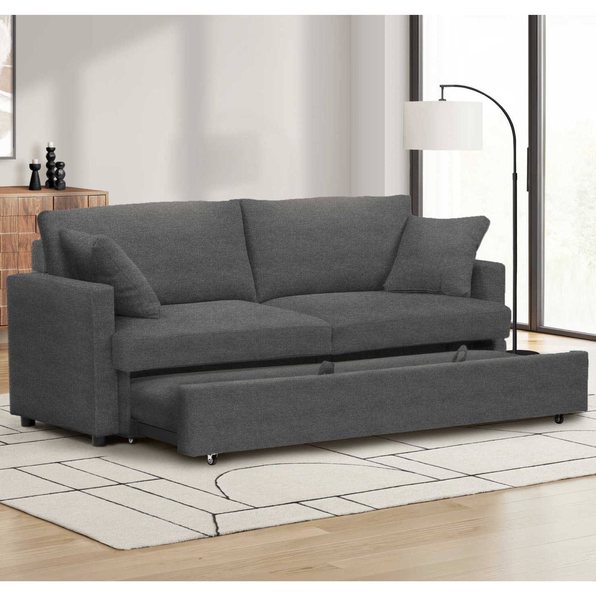 Sofa Sleeper Convertible Bed in Charcoal | CastleUp Experience Centre Online Furniture