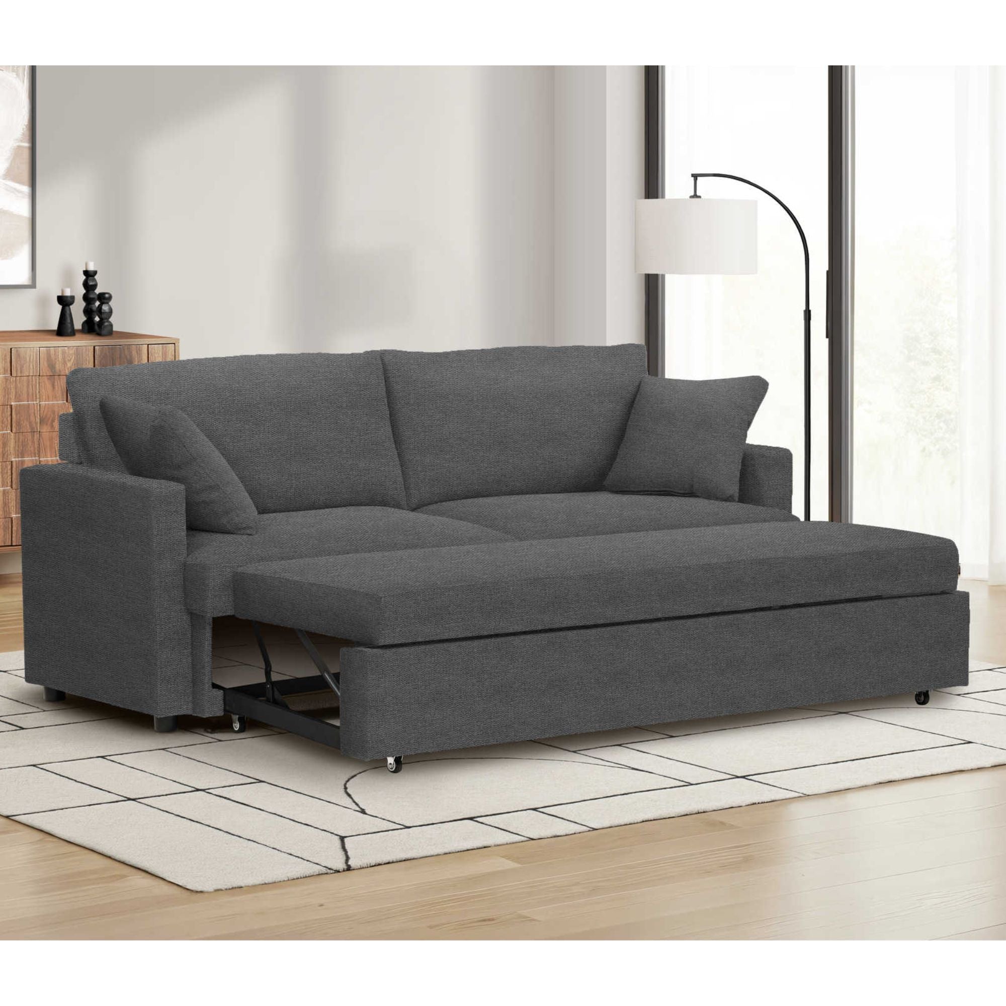 Sofa Sleeper Convertible Bed in Charcoal | CastleUp Experience Centre Online Furniture