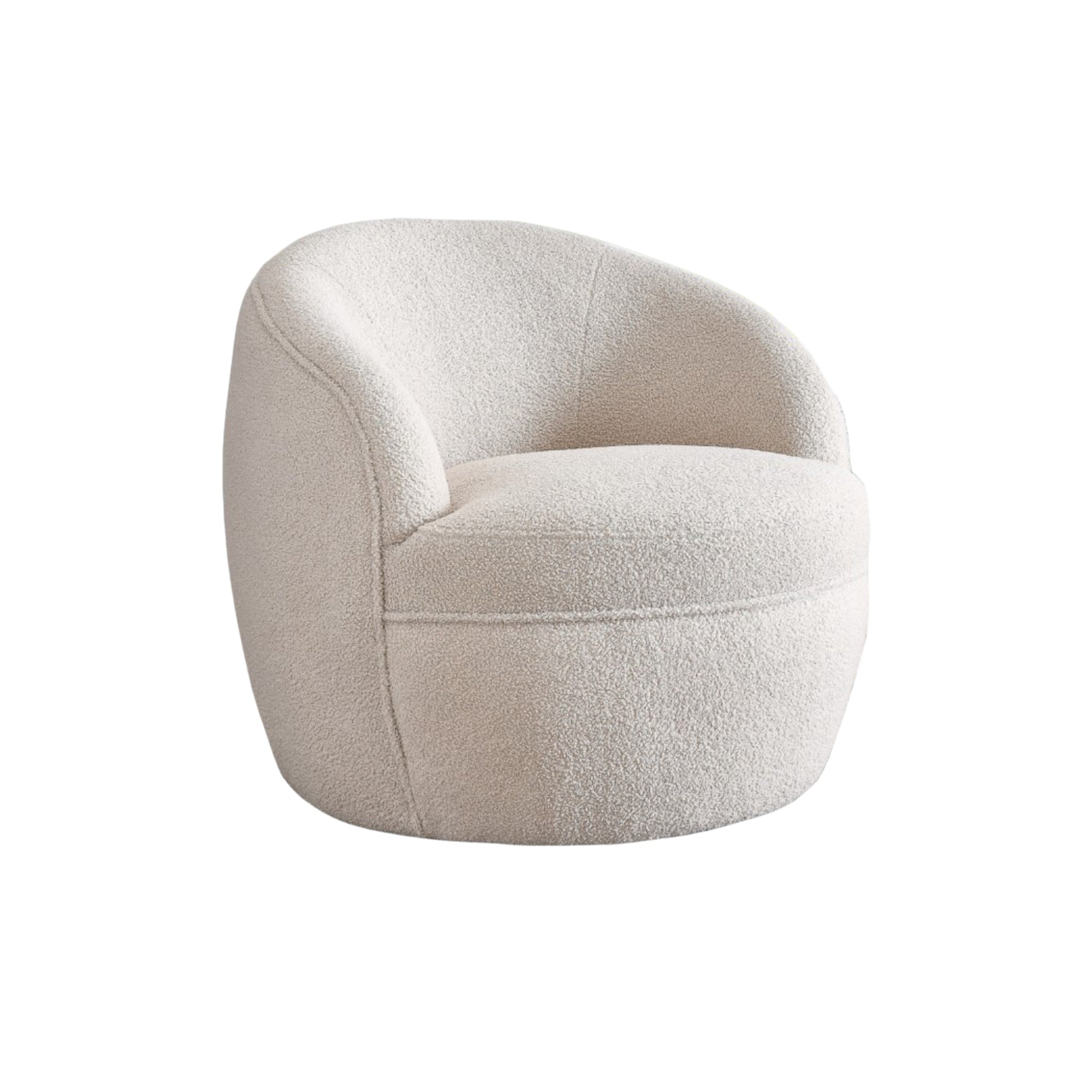Beige Brassex accent chair with modern design, featuring a cushioned seat and backrest, shown stacked for storage.